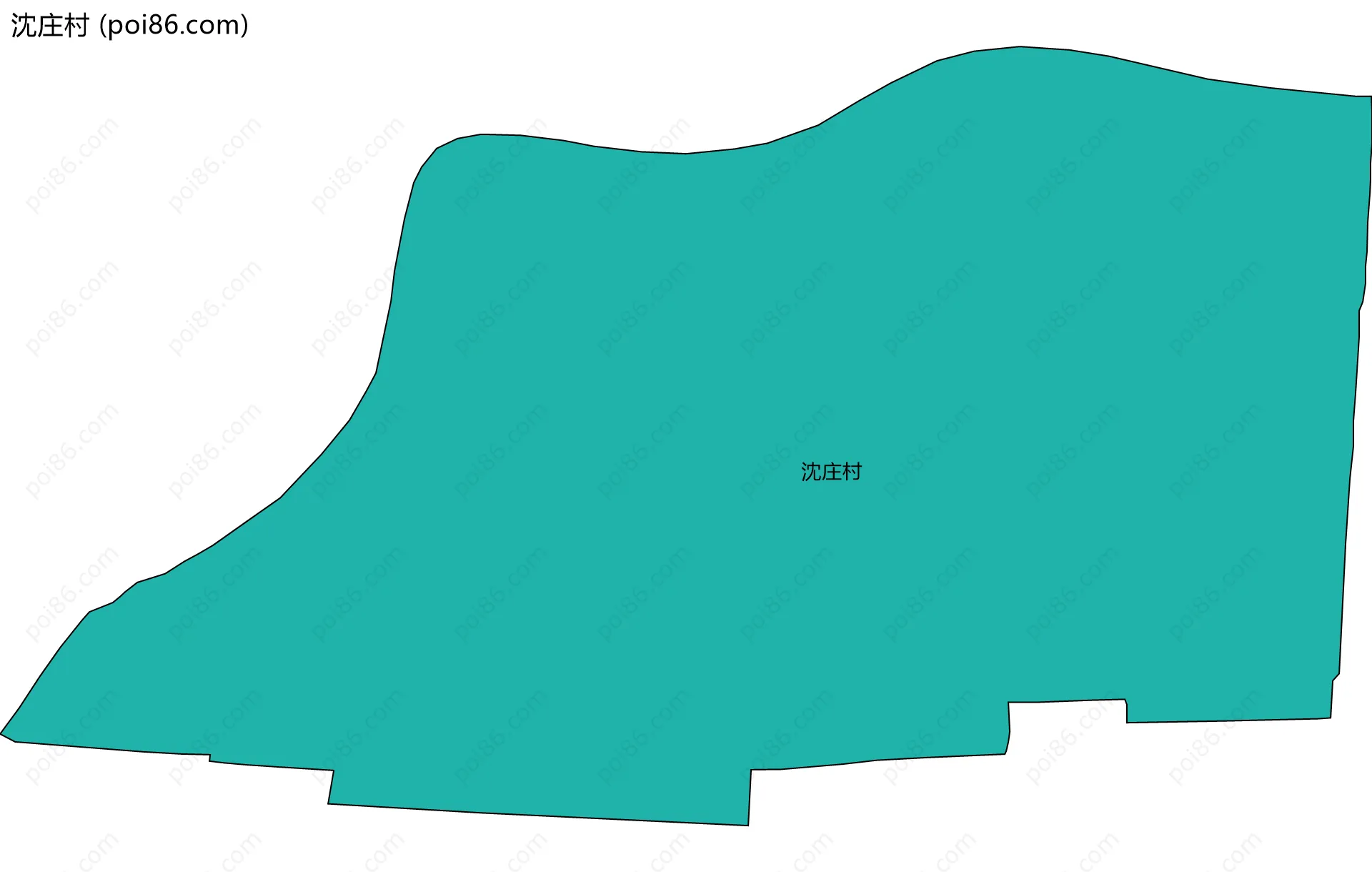 沈庄村边界地图