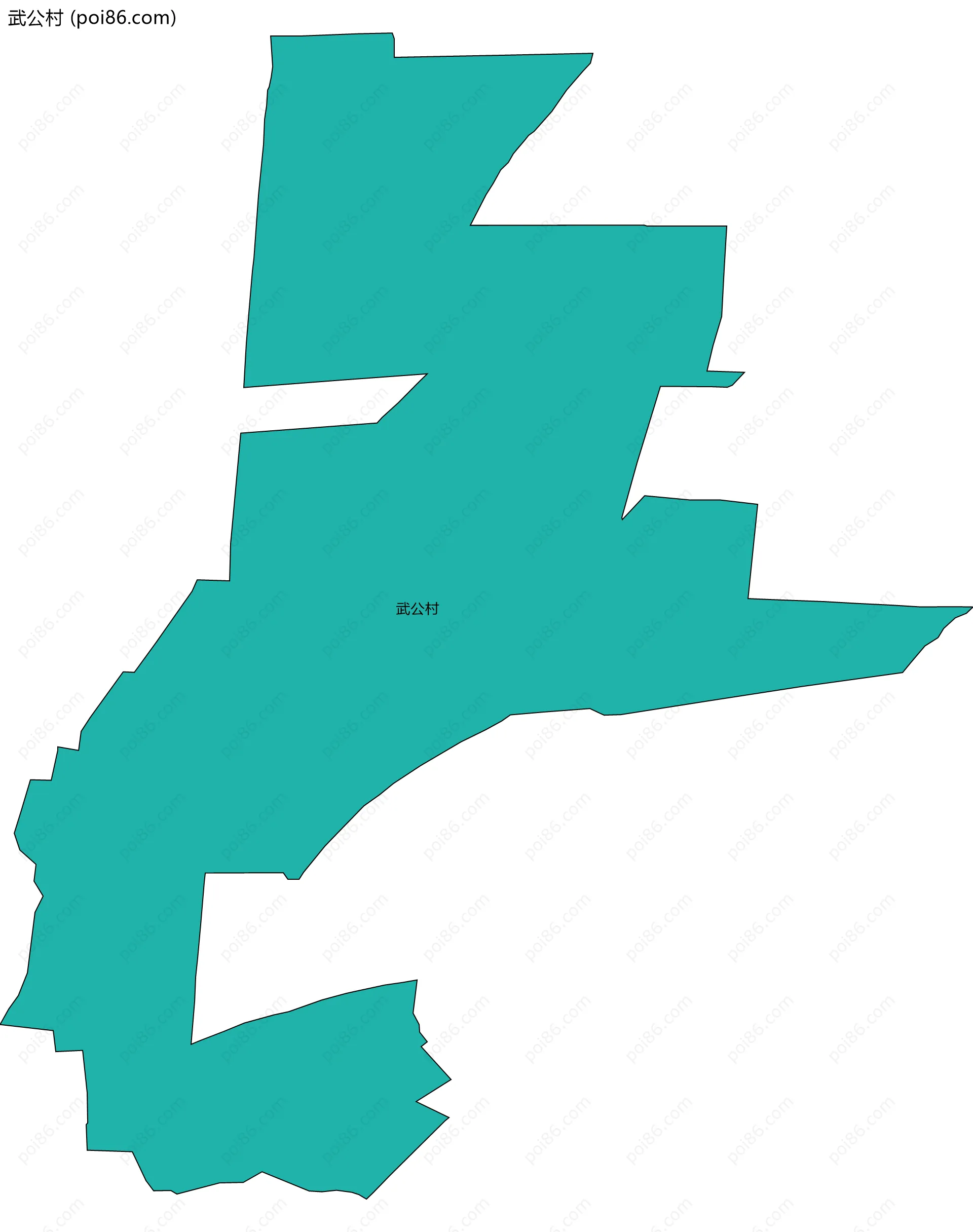 武公村边界地图