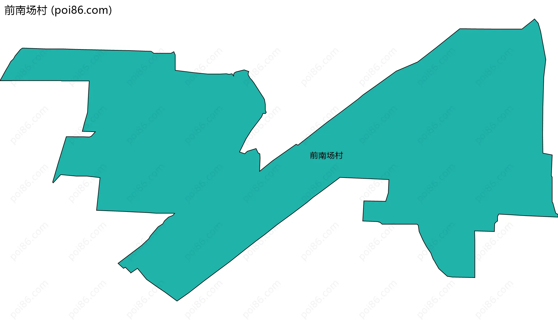前南场村边界地图