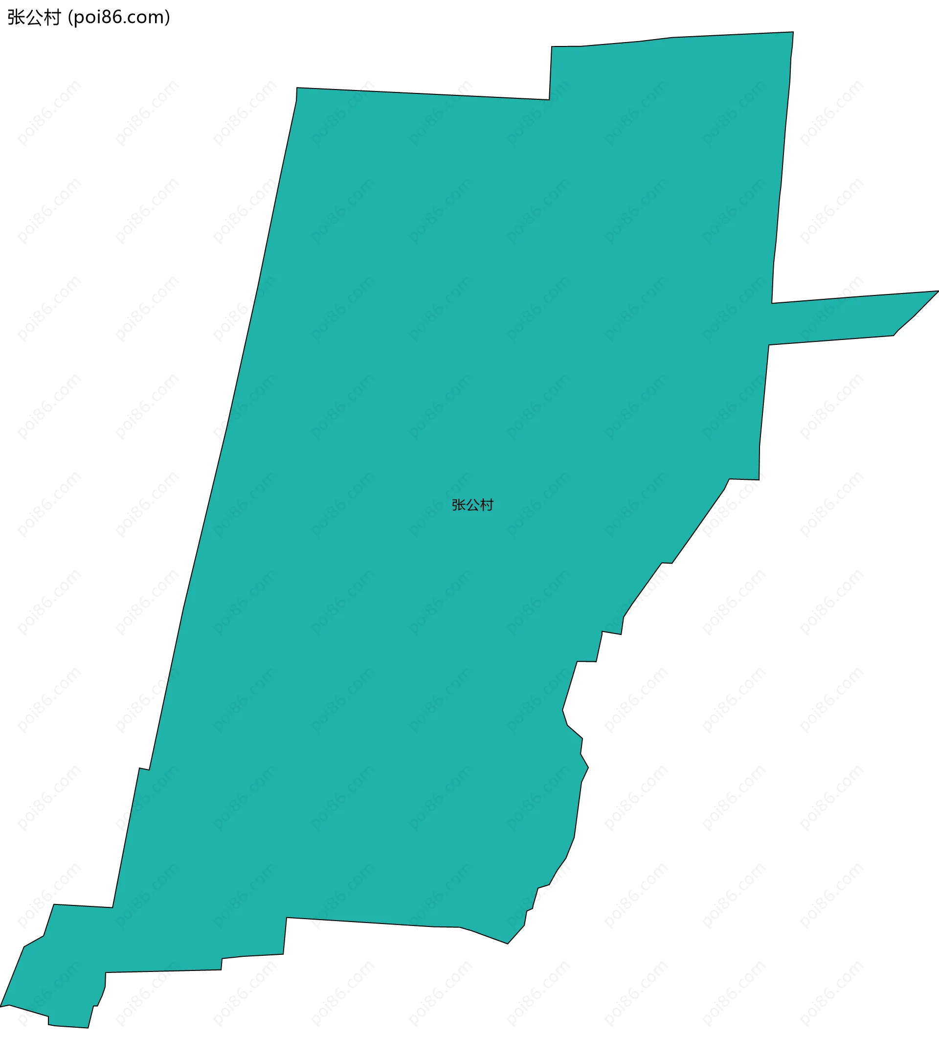 张公村边界地图
