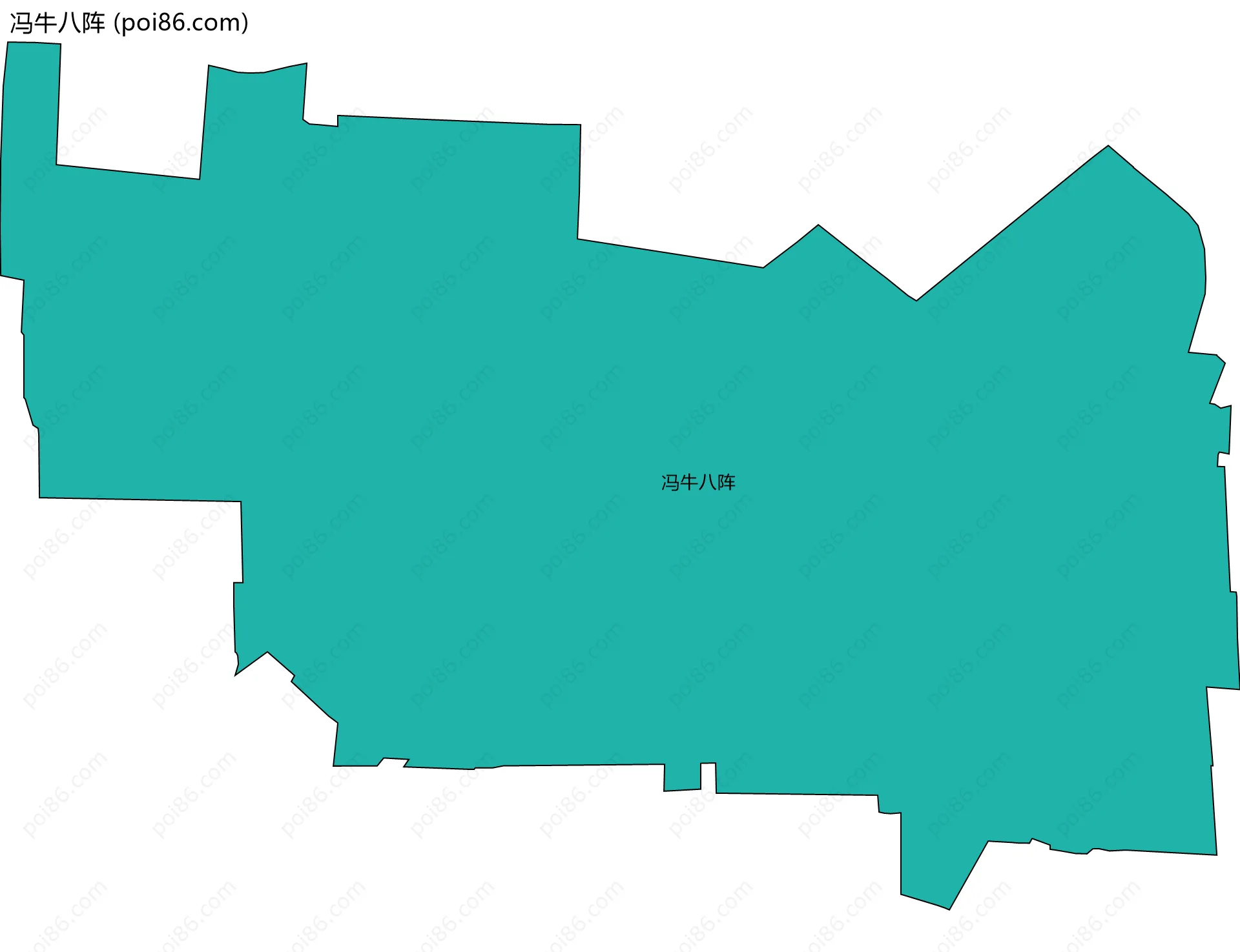 冯牛八阵边界地图