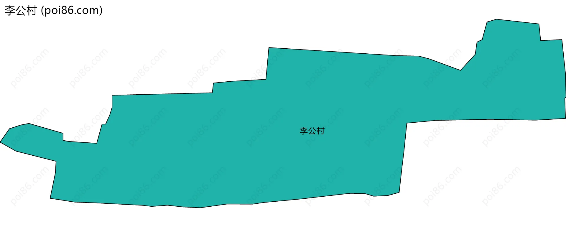 李公村边界地图