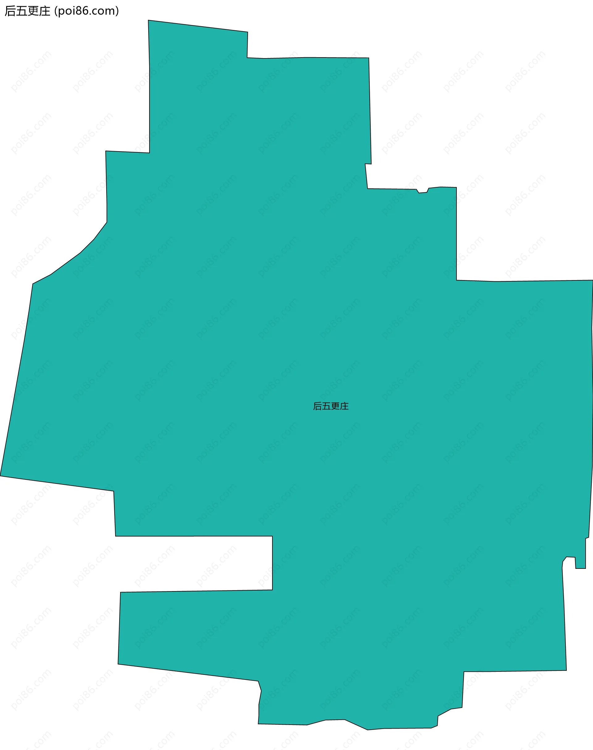 后五更庄边界地图