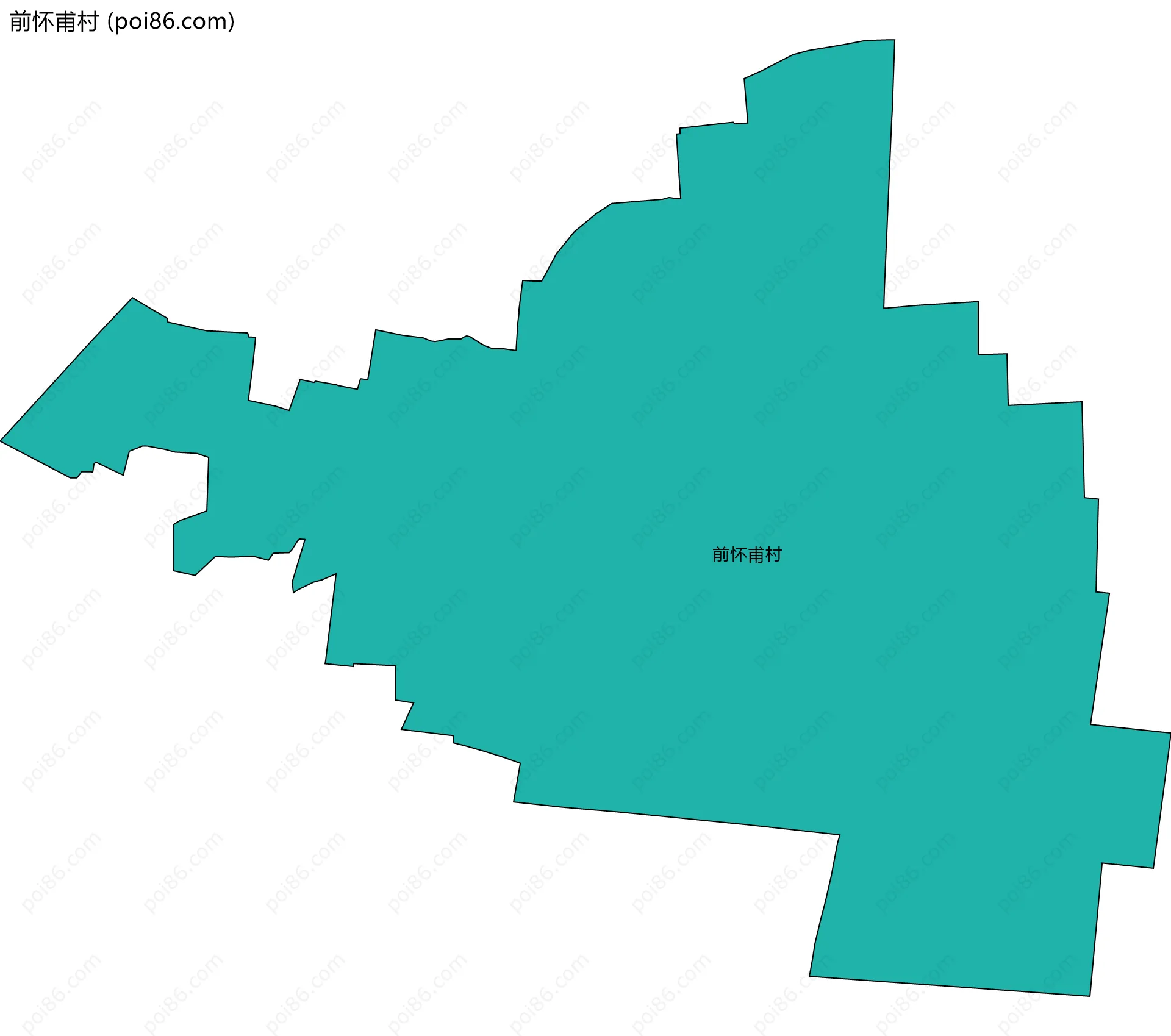 前怀甫村边界地图
