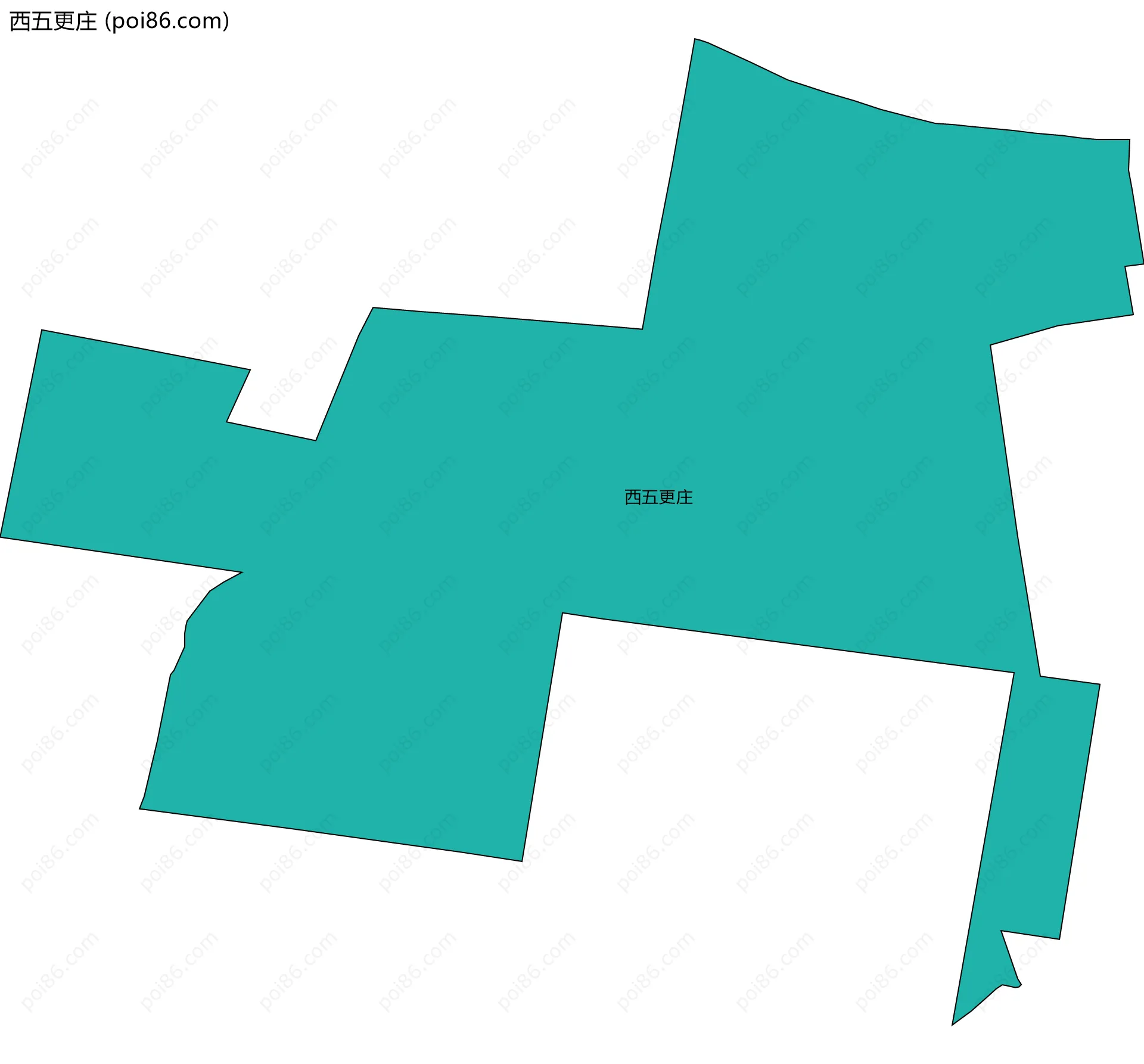 西五更庄边界地图