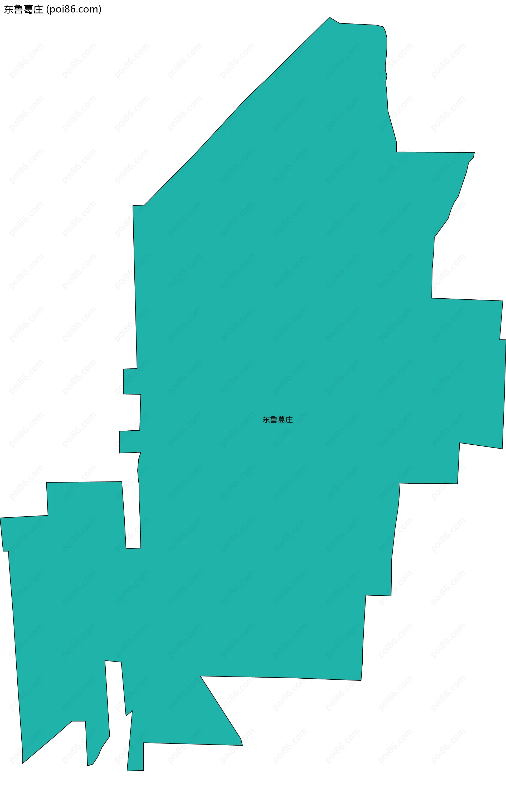 东鲁葛庄边界地图