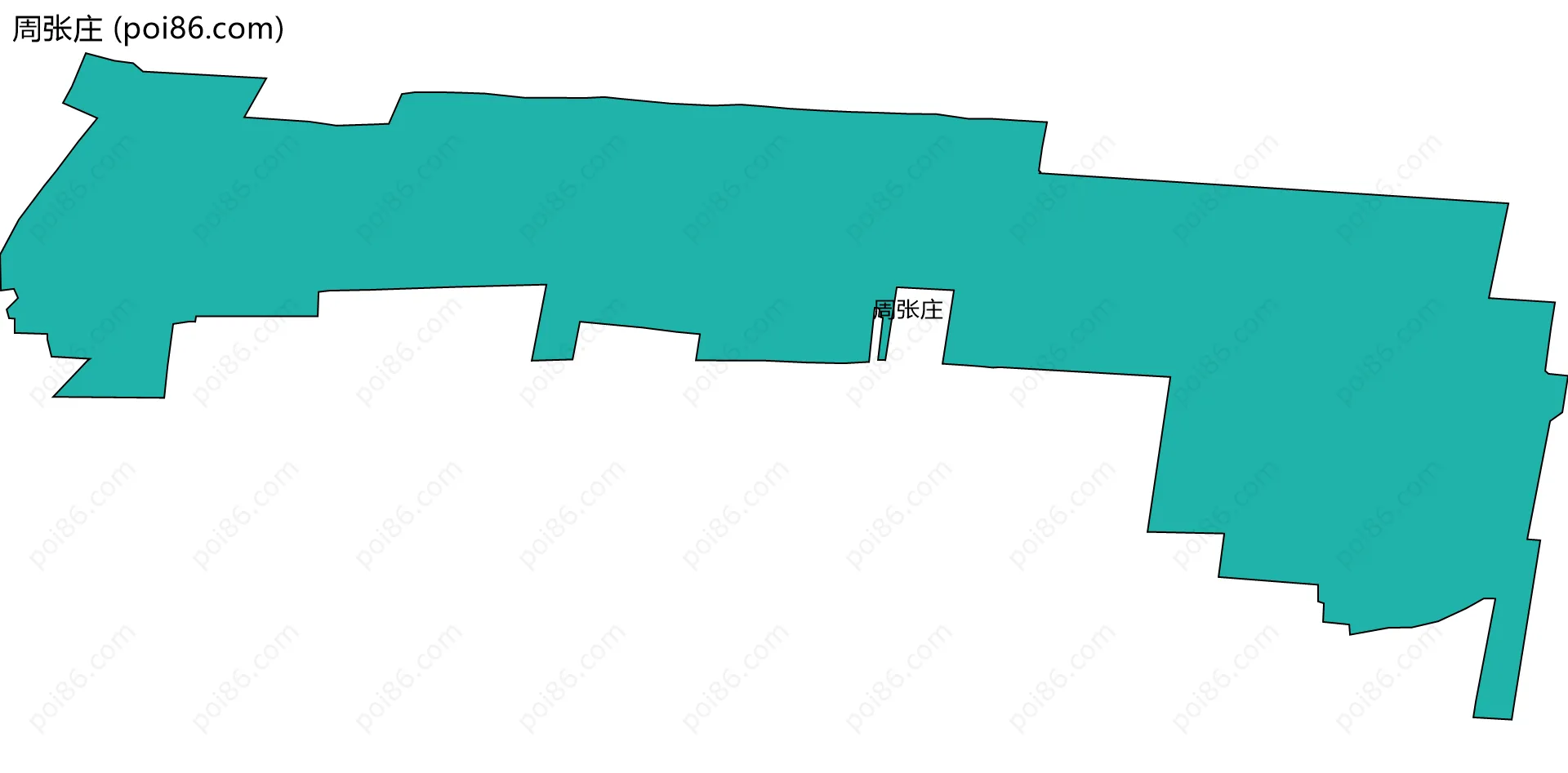 周张庄边界地图