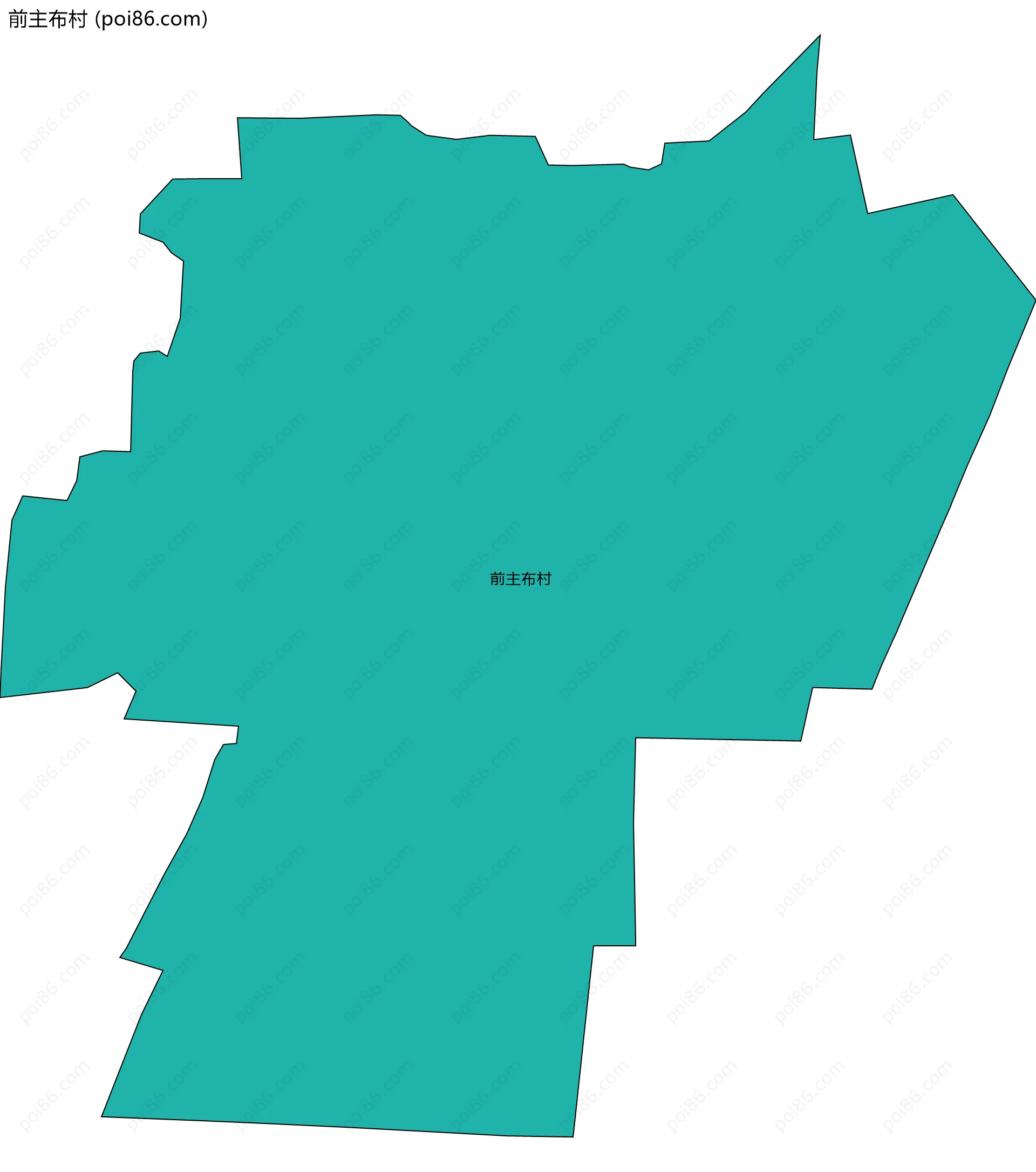 前主布村边界地图