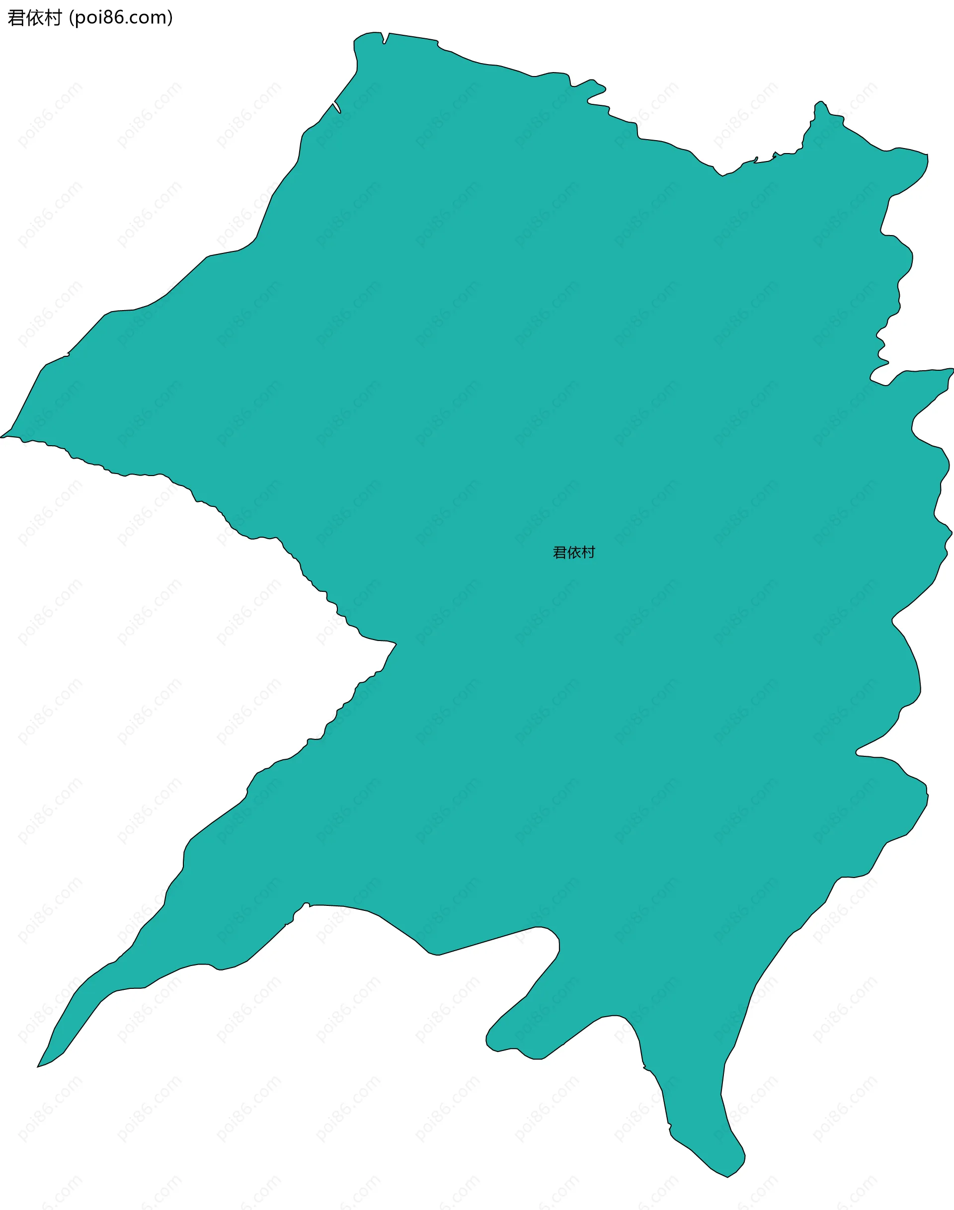 君依村边界地图