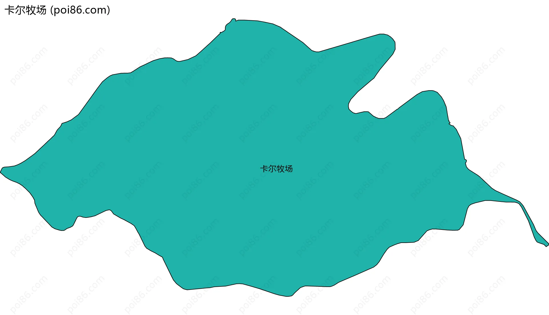 卡尔牧场边界地图