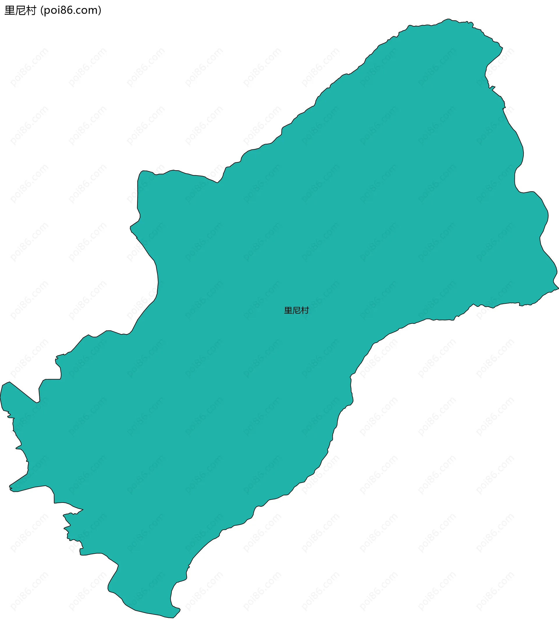里尼村边界地图