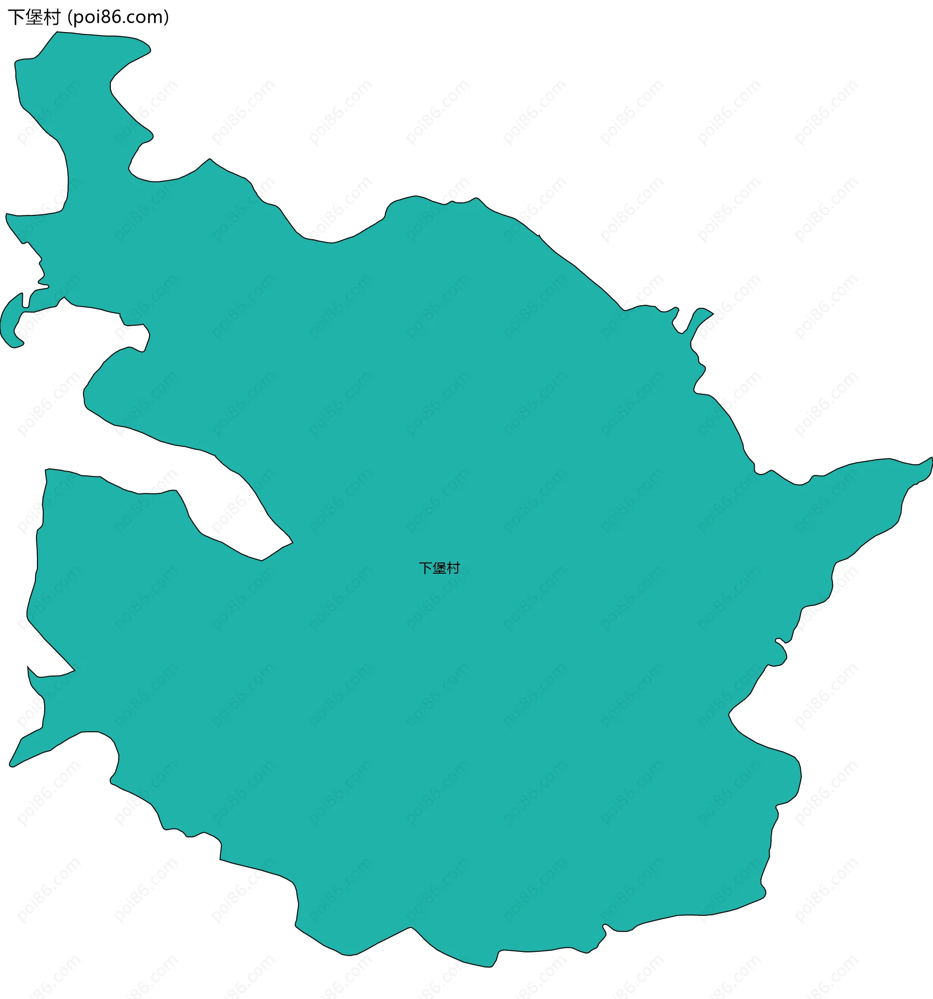 下堡村边界地图