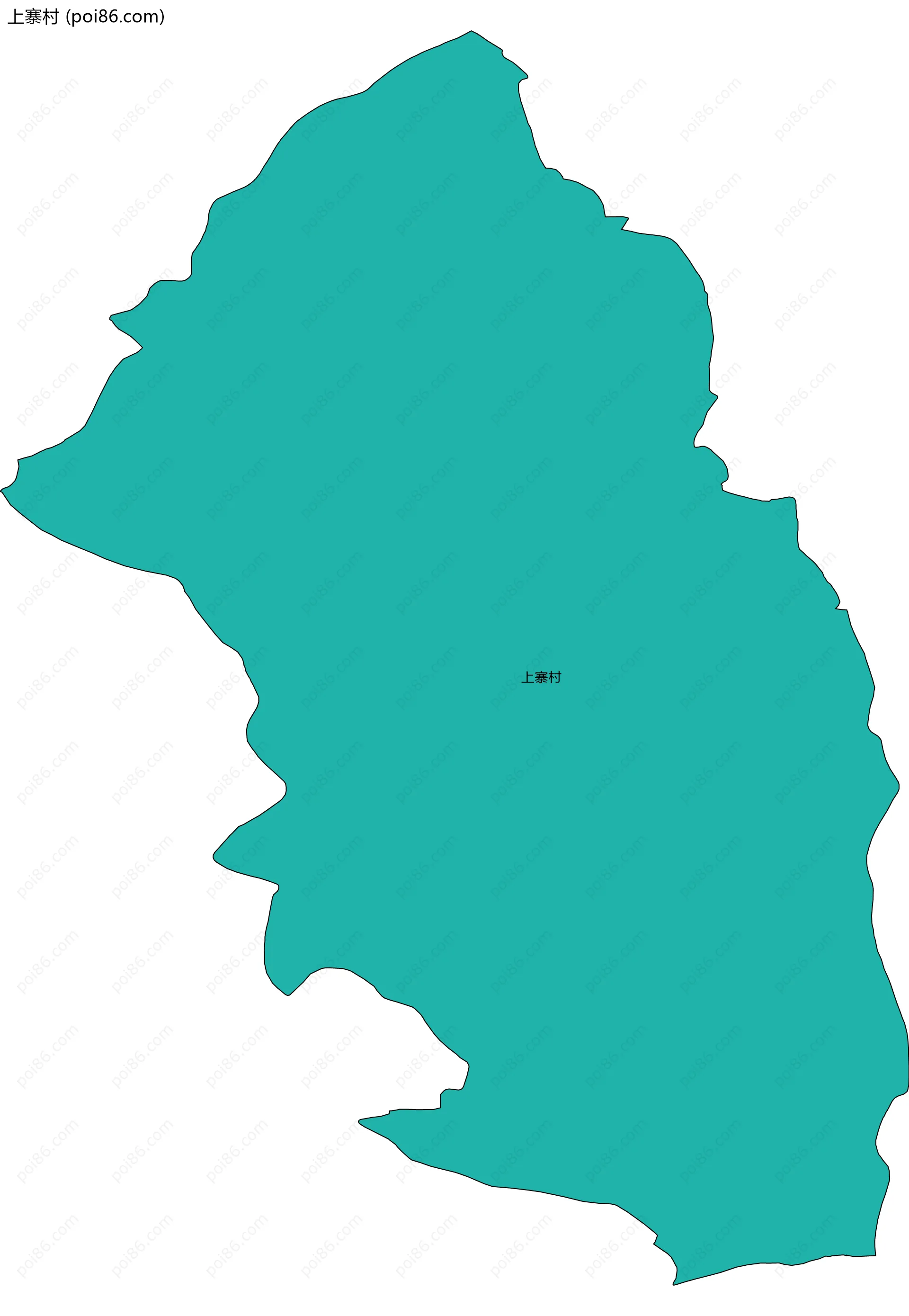 上寨村边界地图