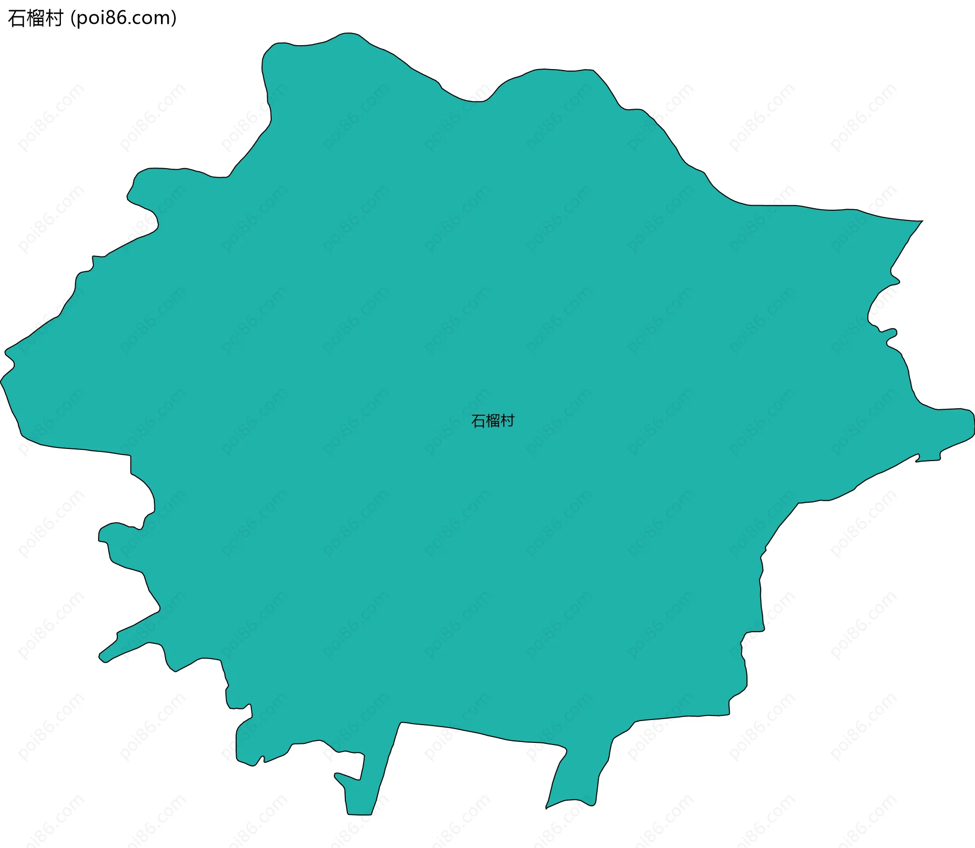 石榴村边界地图