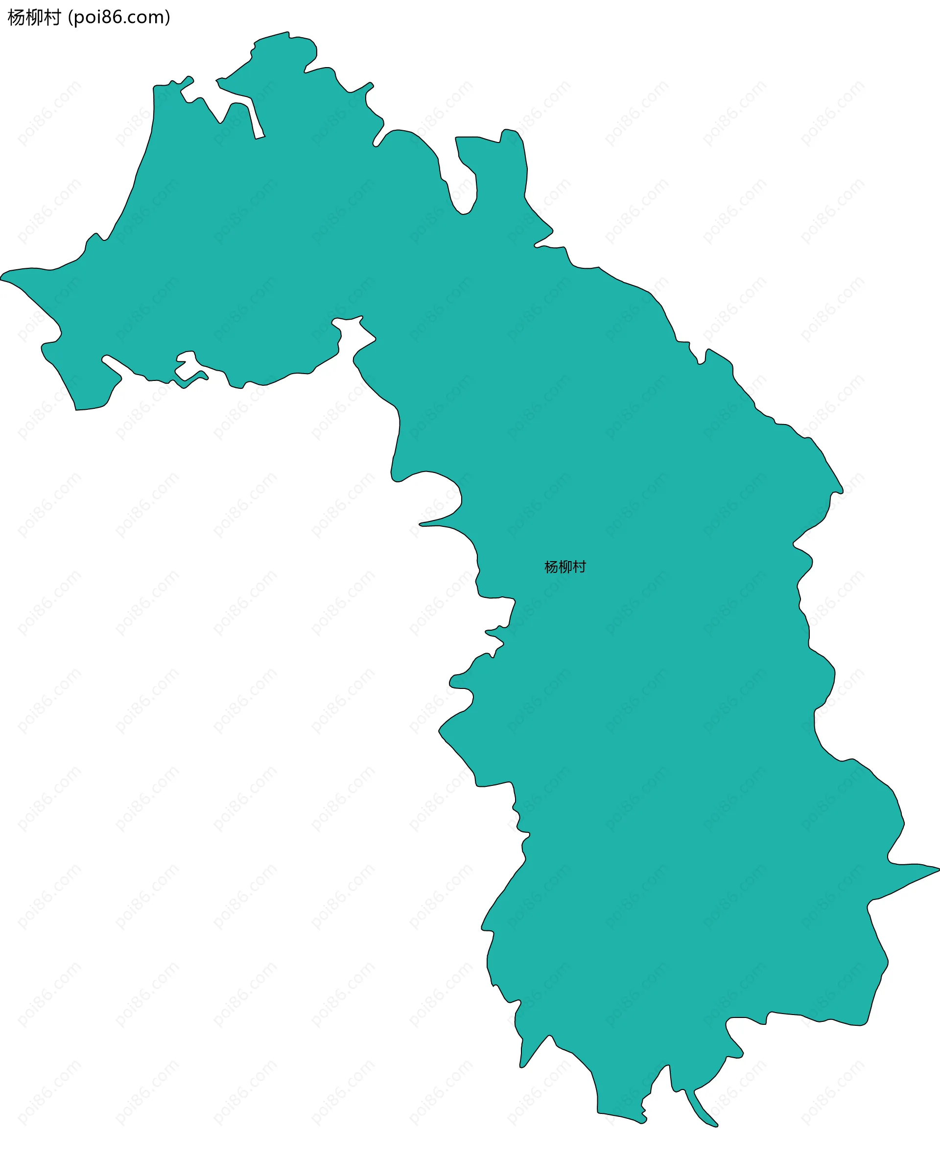 杨柳村边界地图