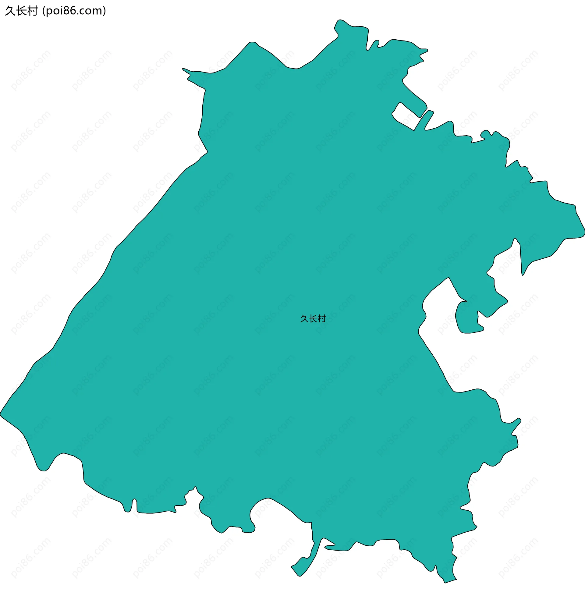 久长村边界地图
