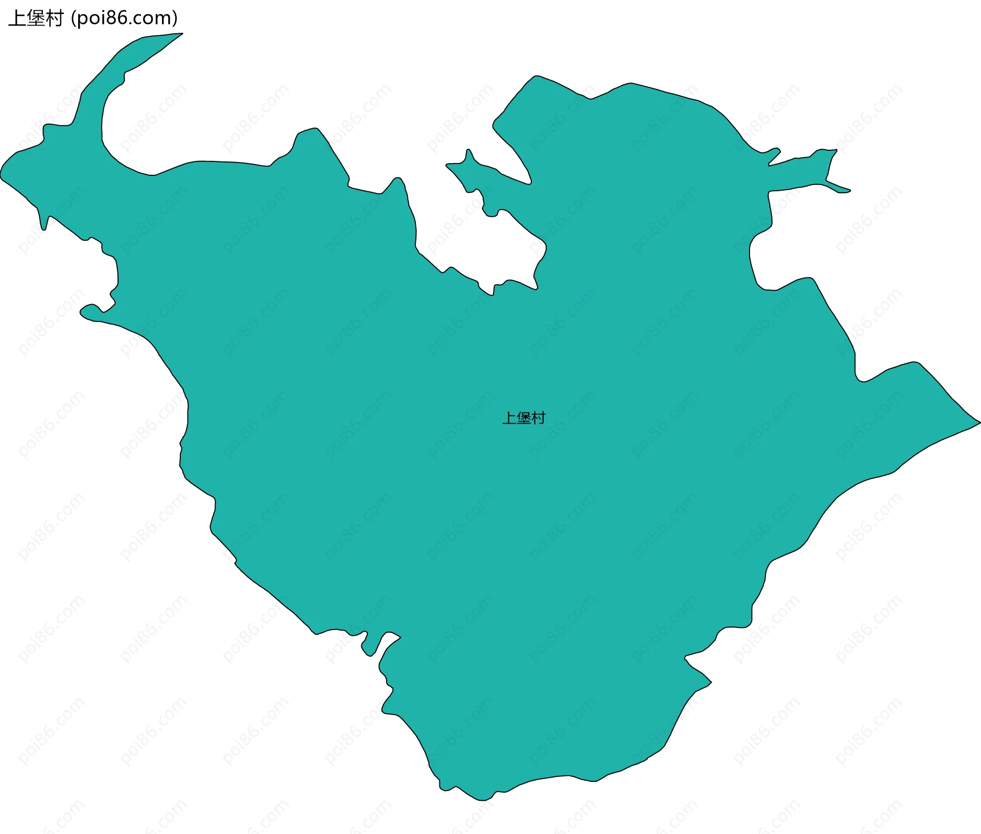 上堡村边界地图