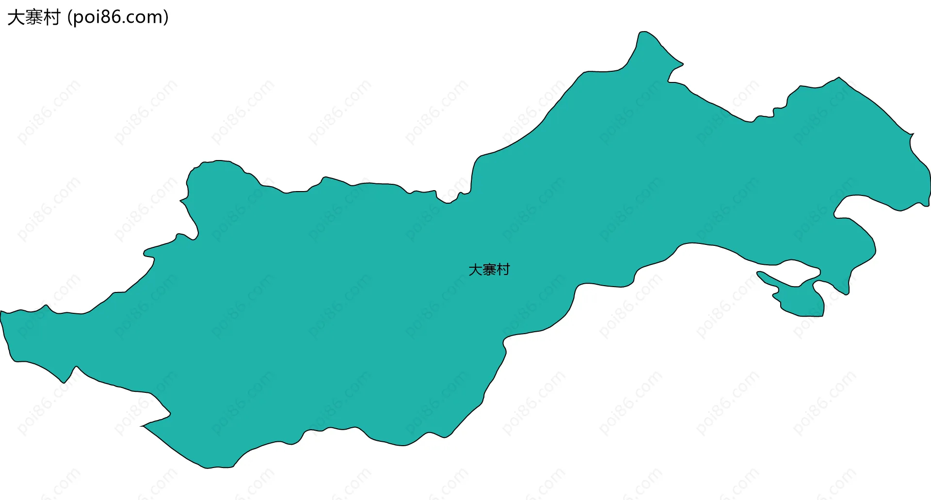 大寨村边界地图