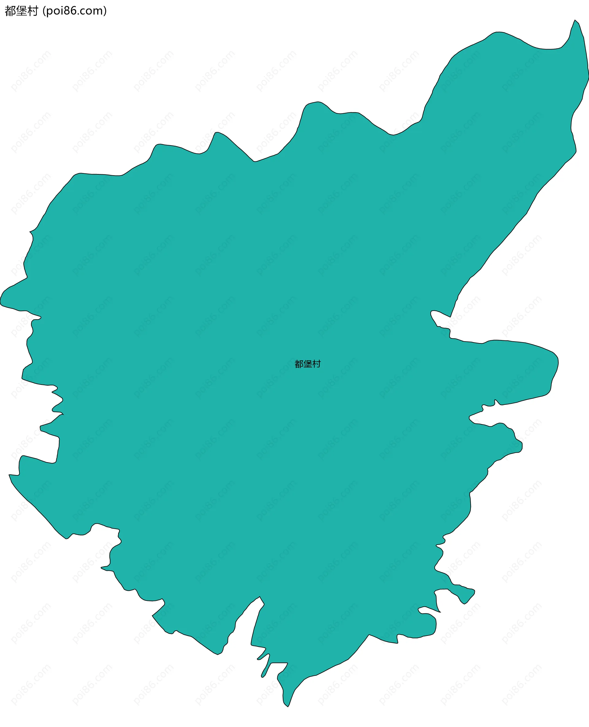 都堡村边界地图