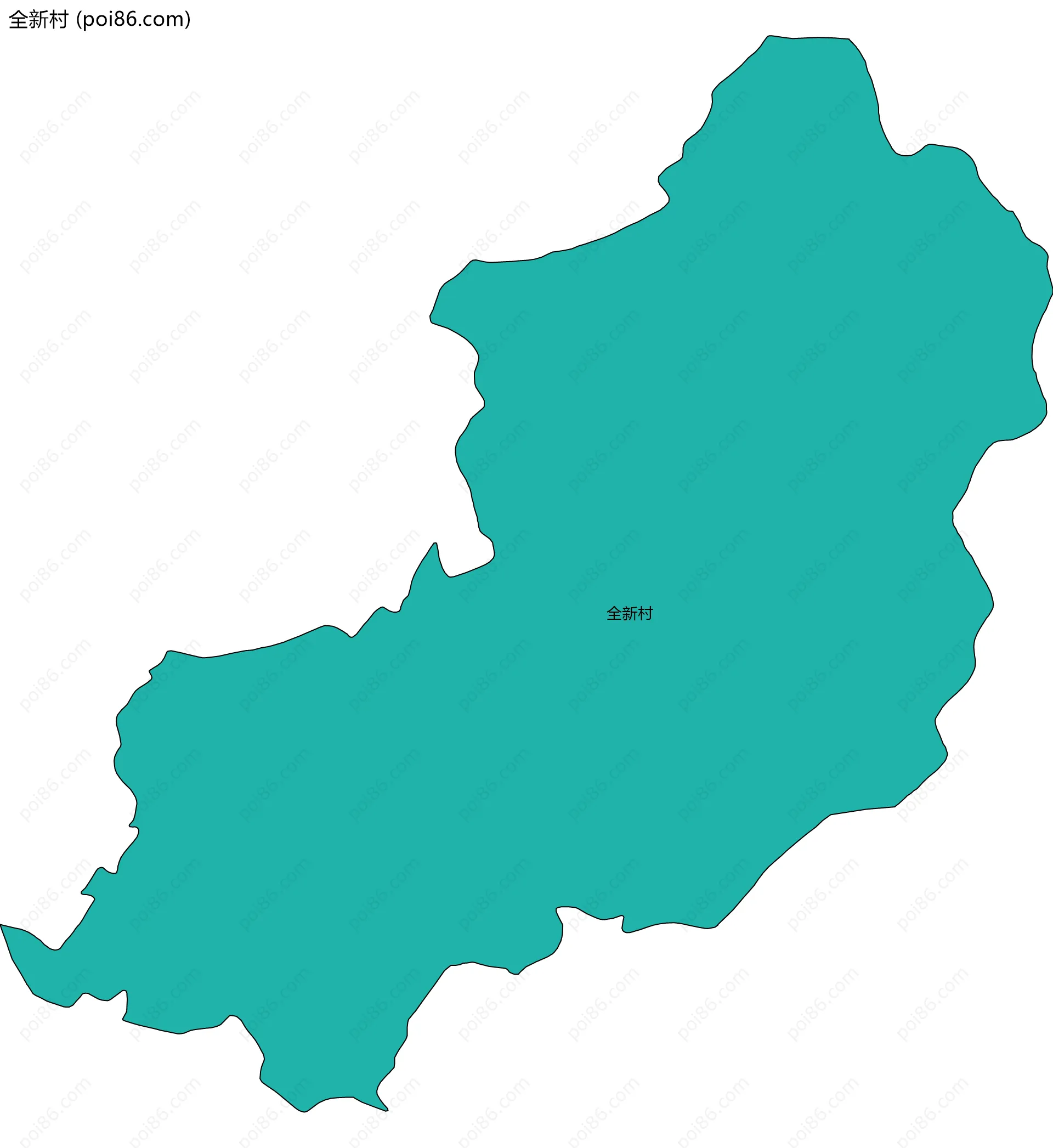 全新村边界地图