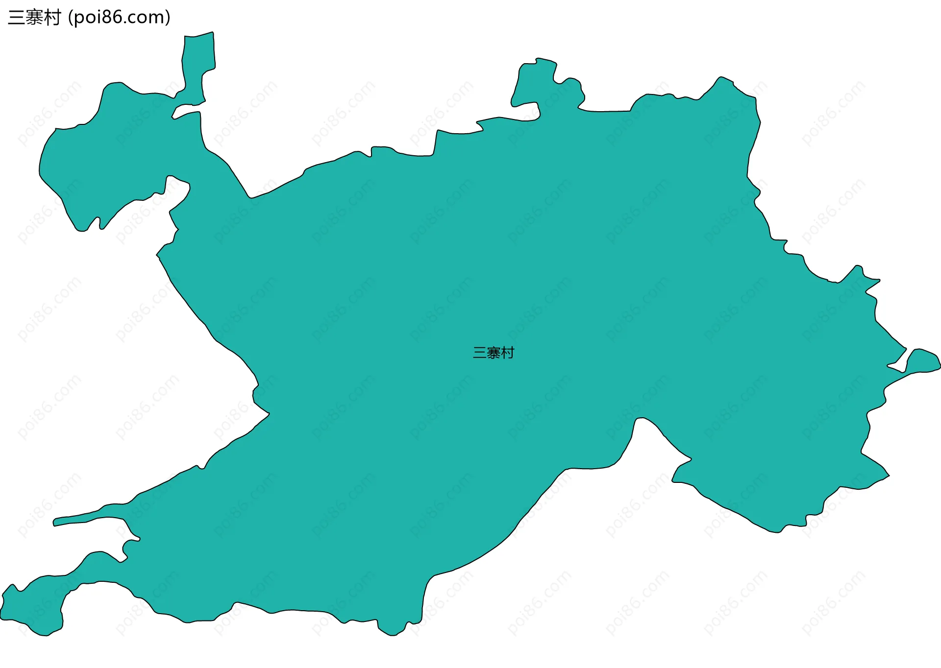 三寨村边界地图