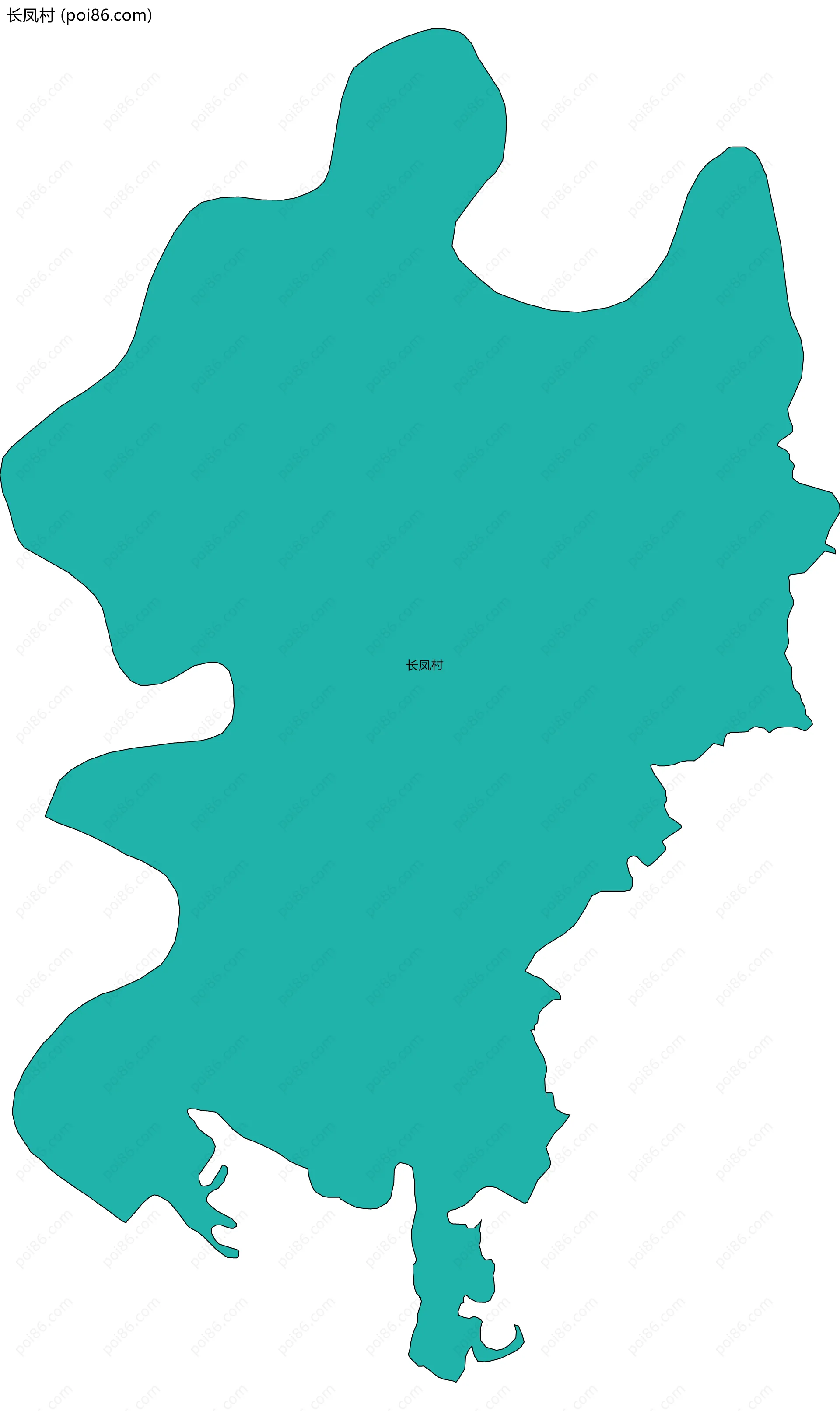 长凤村边界地图