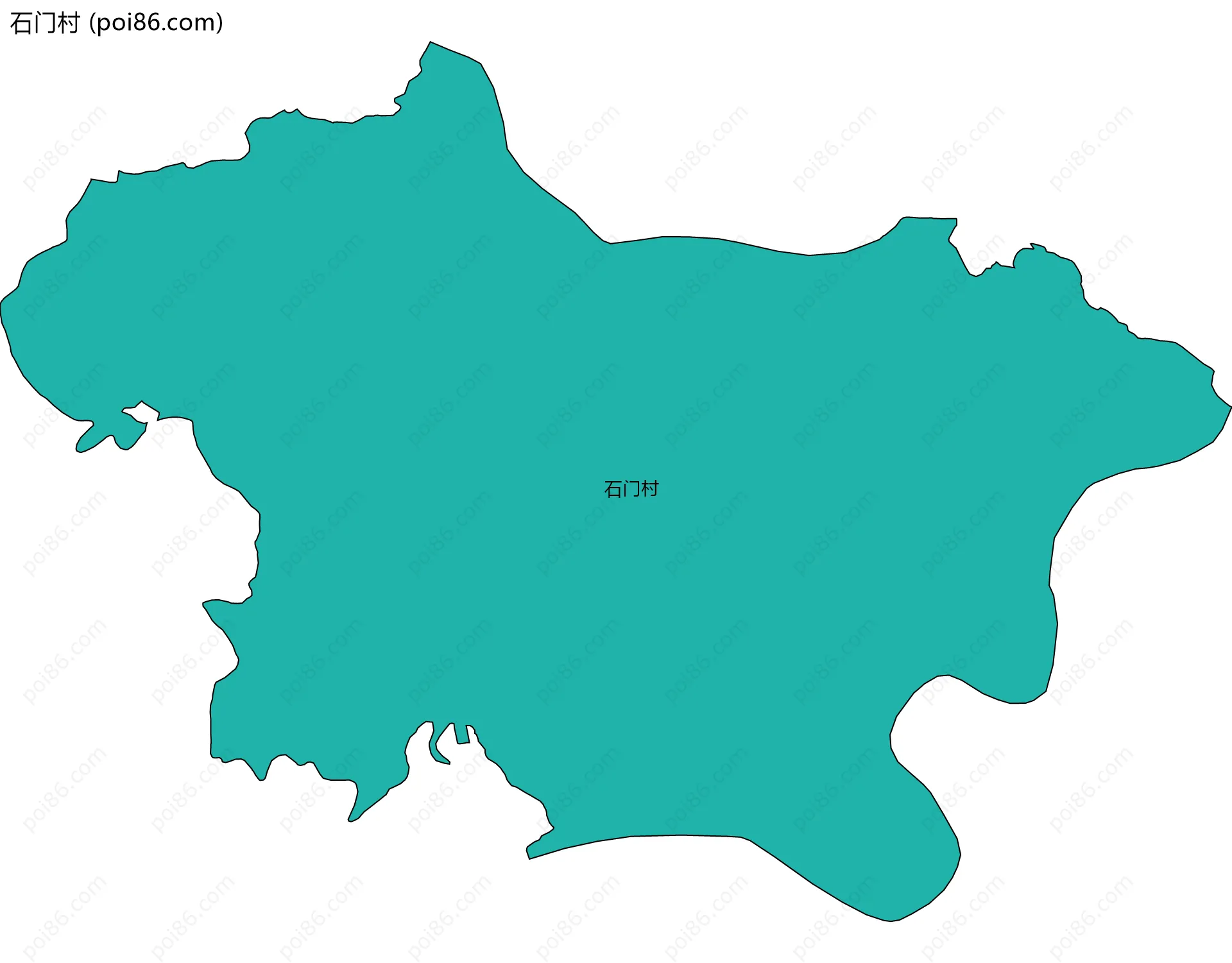 石门村边界地图