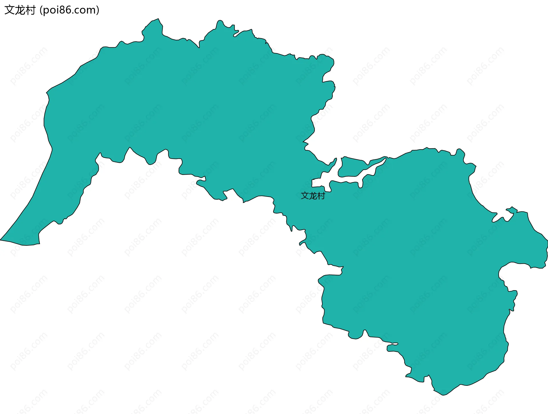 文龙村边界地图