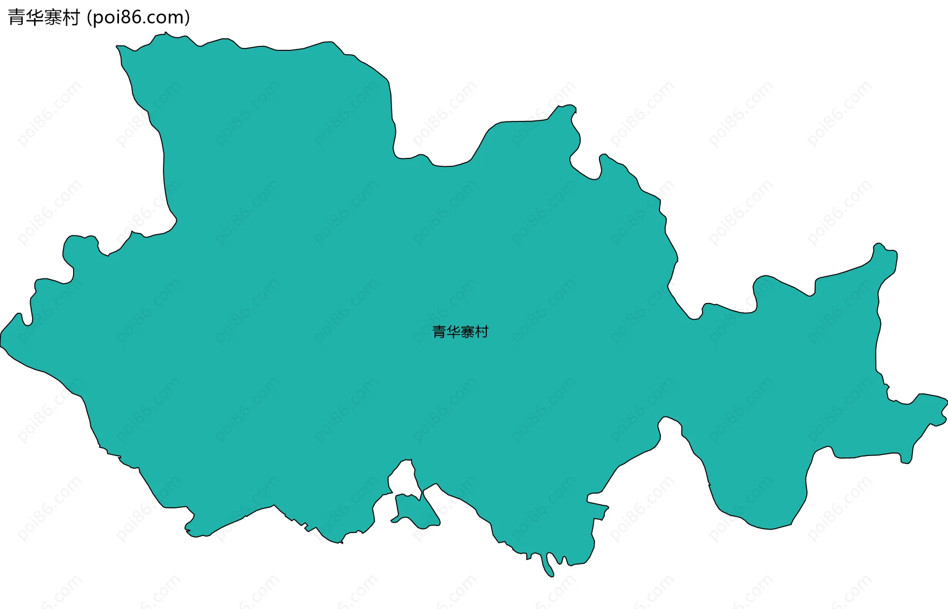 青华寨村边界地图