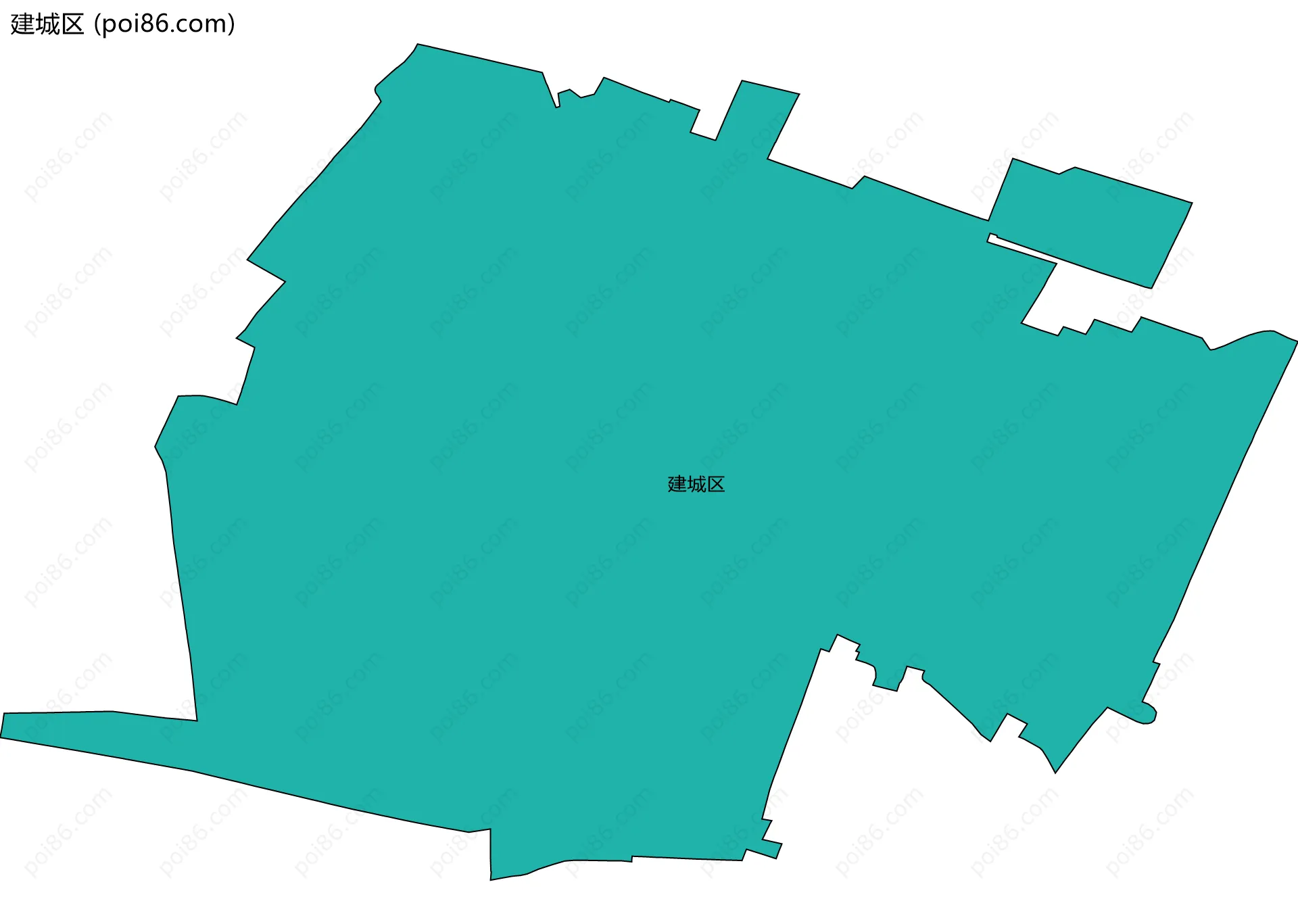 建城区边界地图