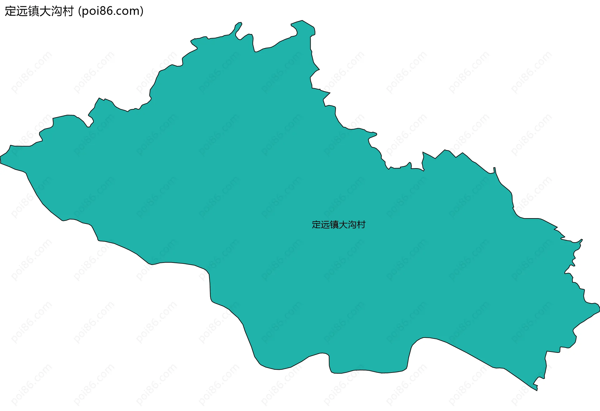 定远镇大沟村边界地图