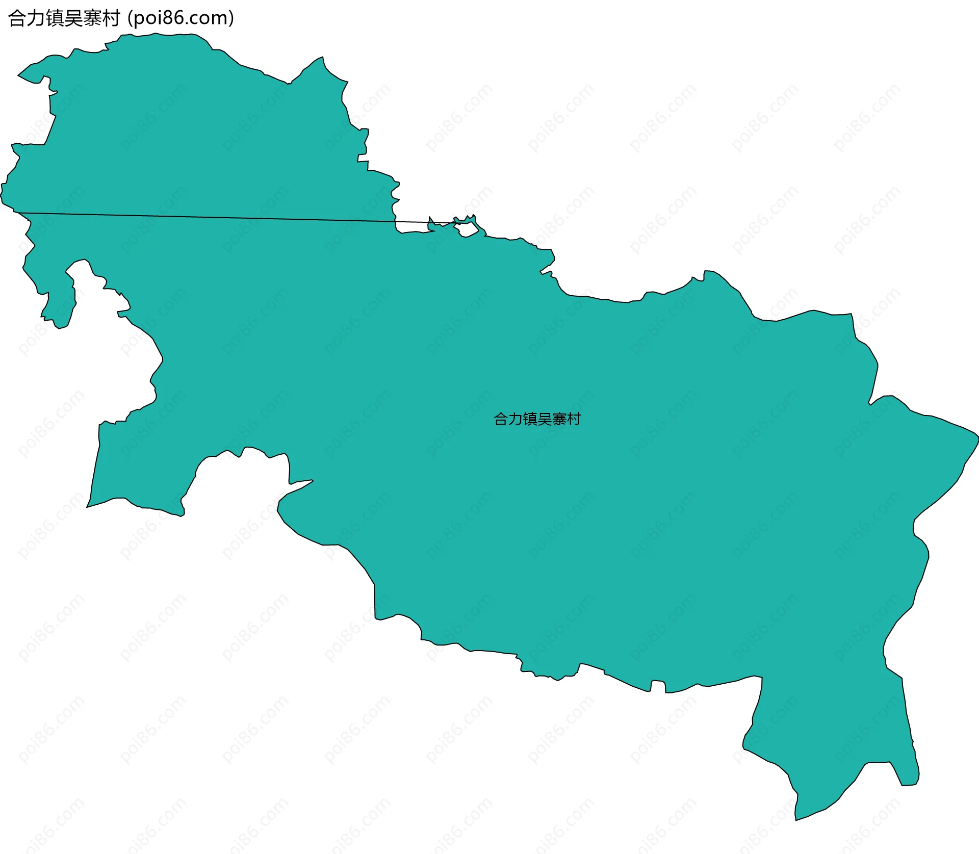 合力镇吴寨村边界地图