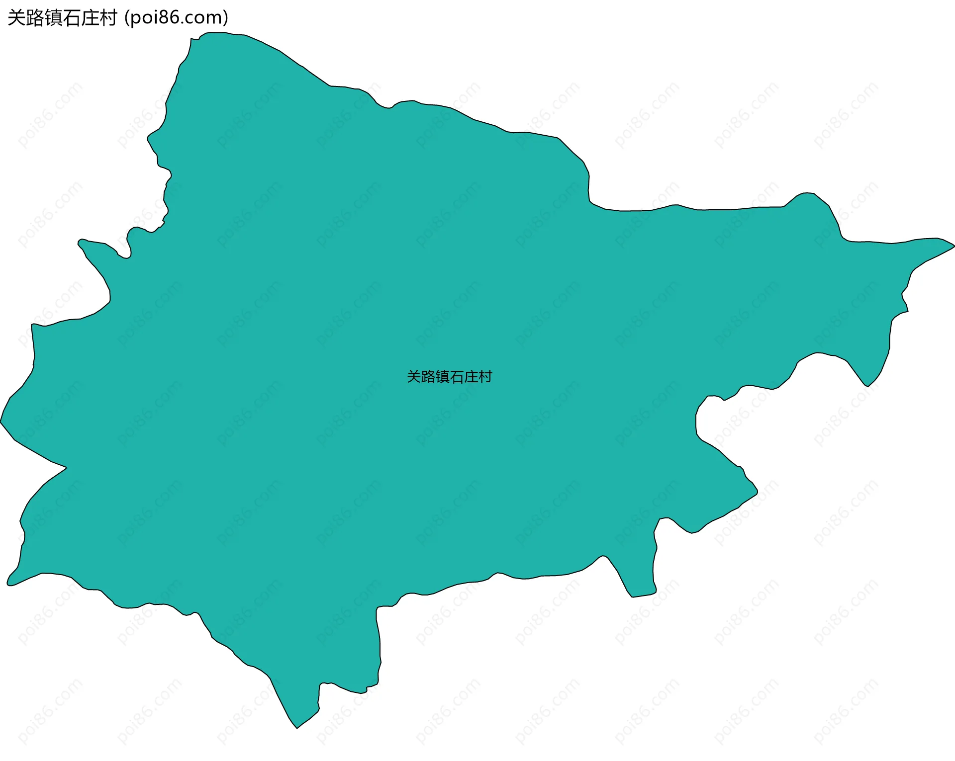 关路镇石庄村边界地图