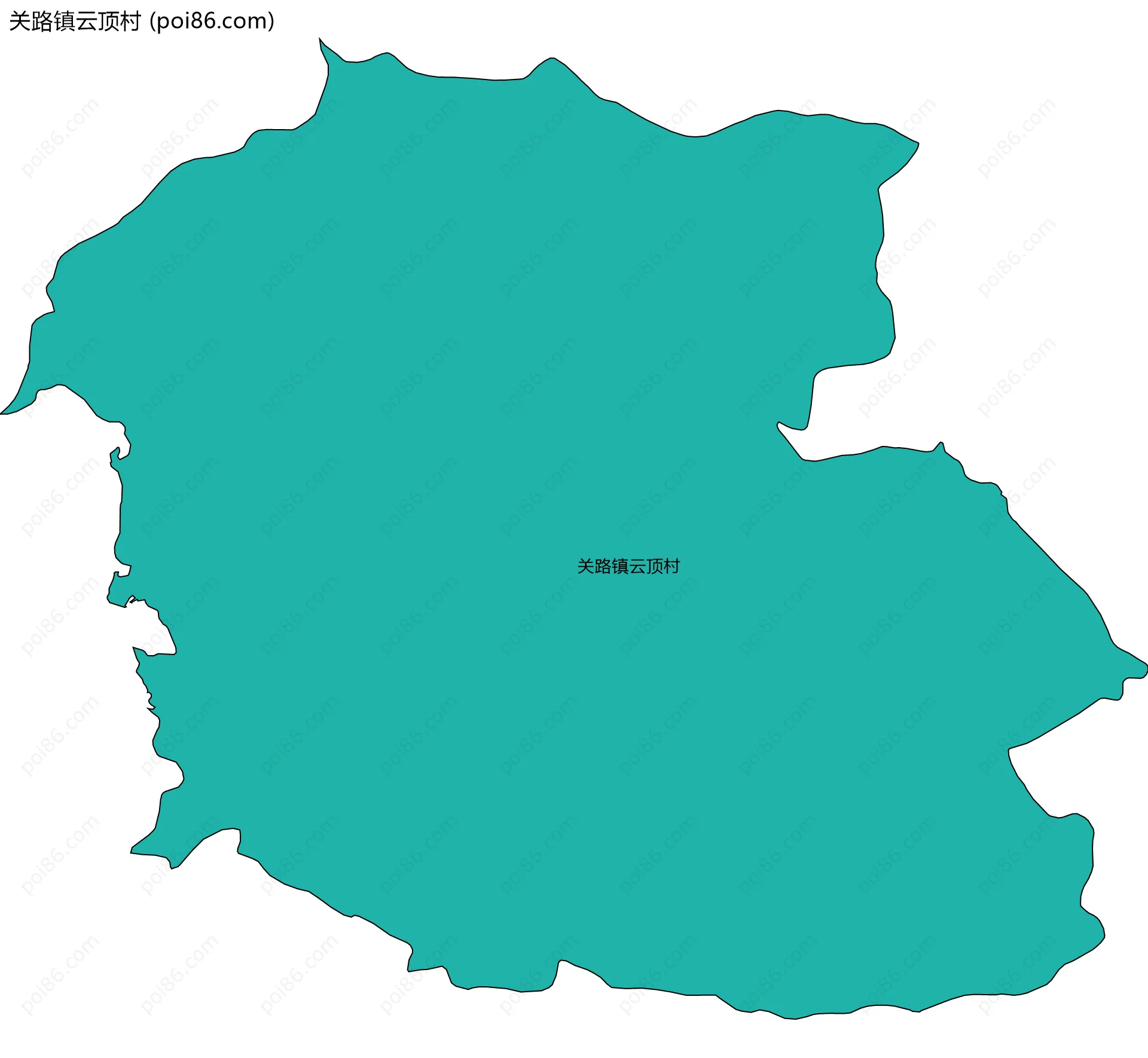 关路镇云顶村边界地图