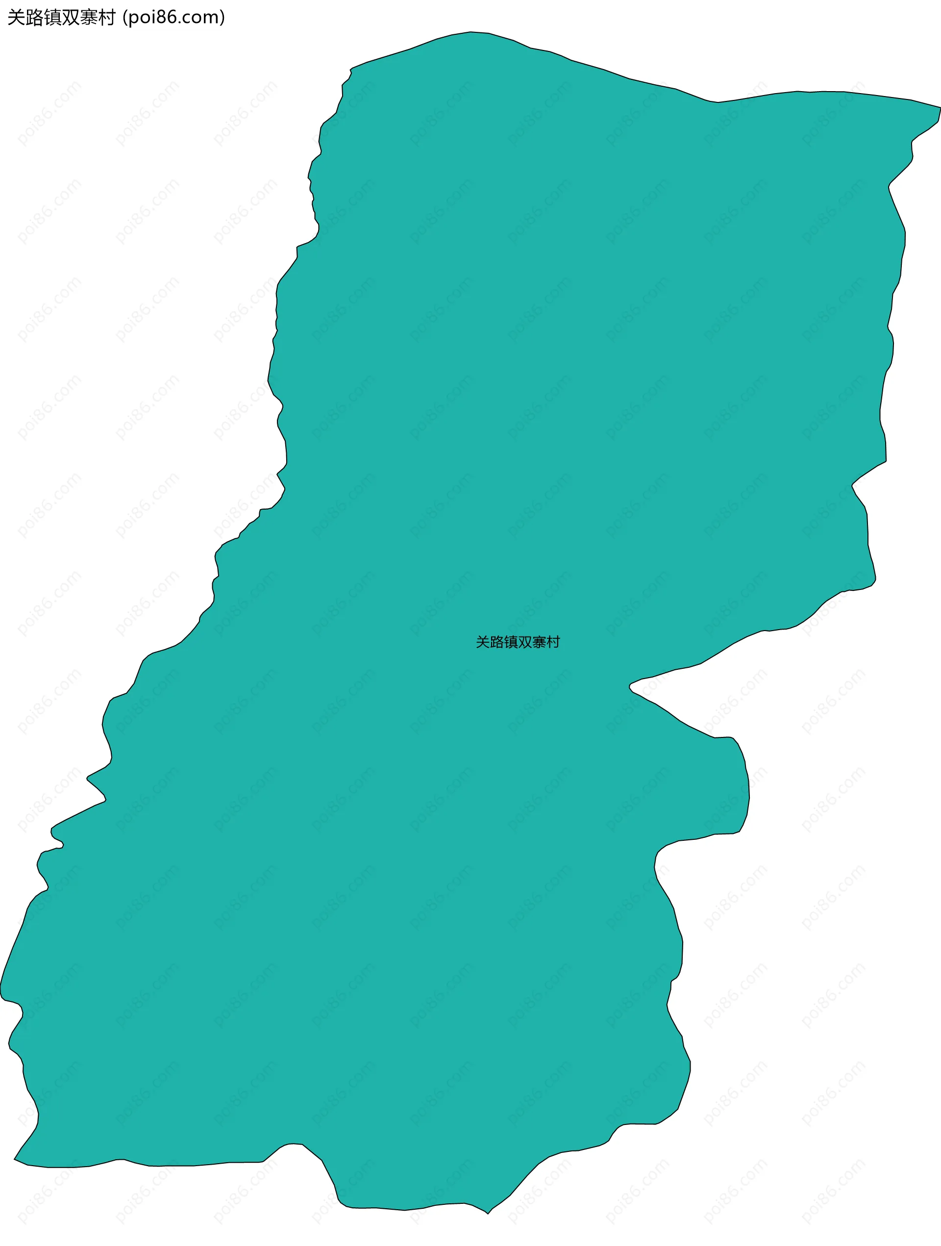关路镇双寨村边界地图