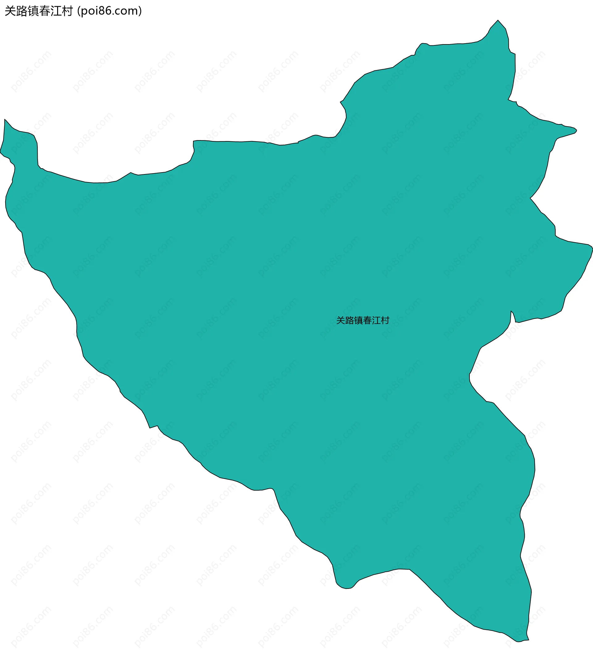 关路镇春江村边界地图