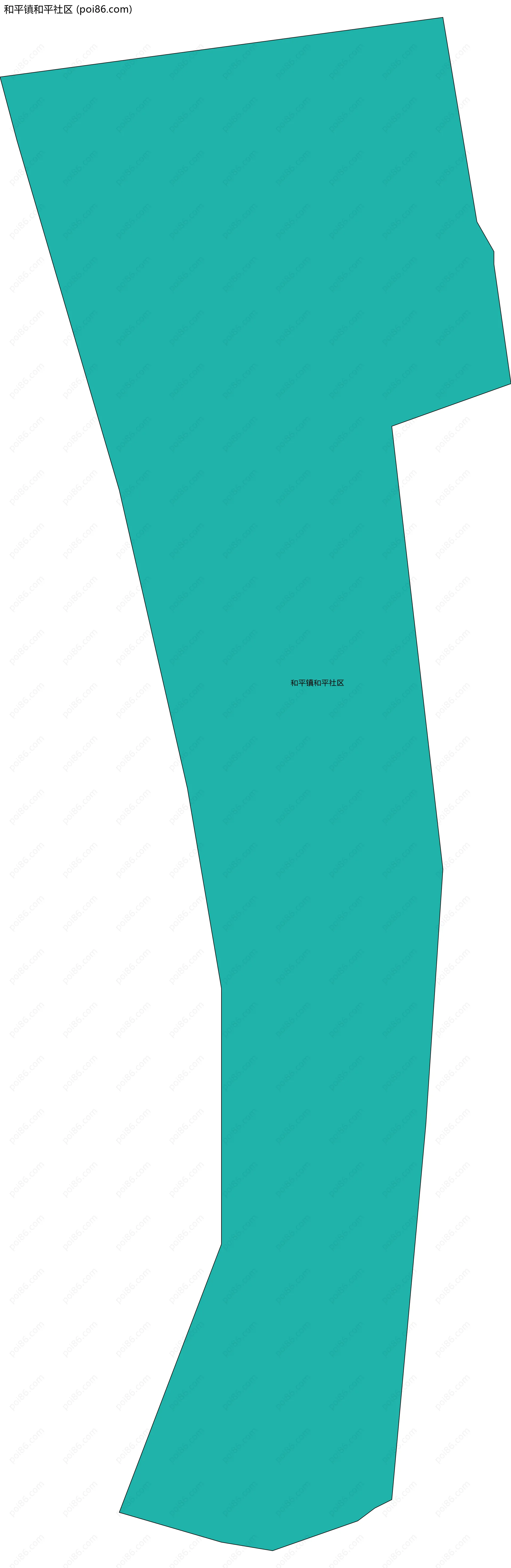 和平镇和平社区边界地图