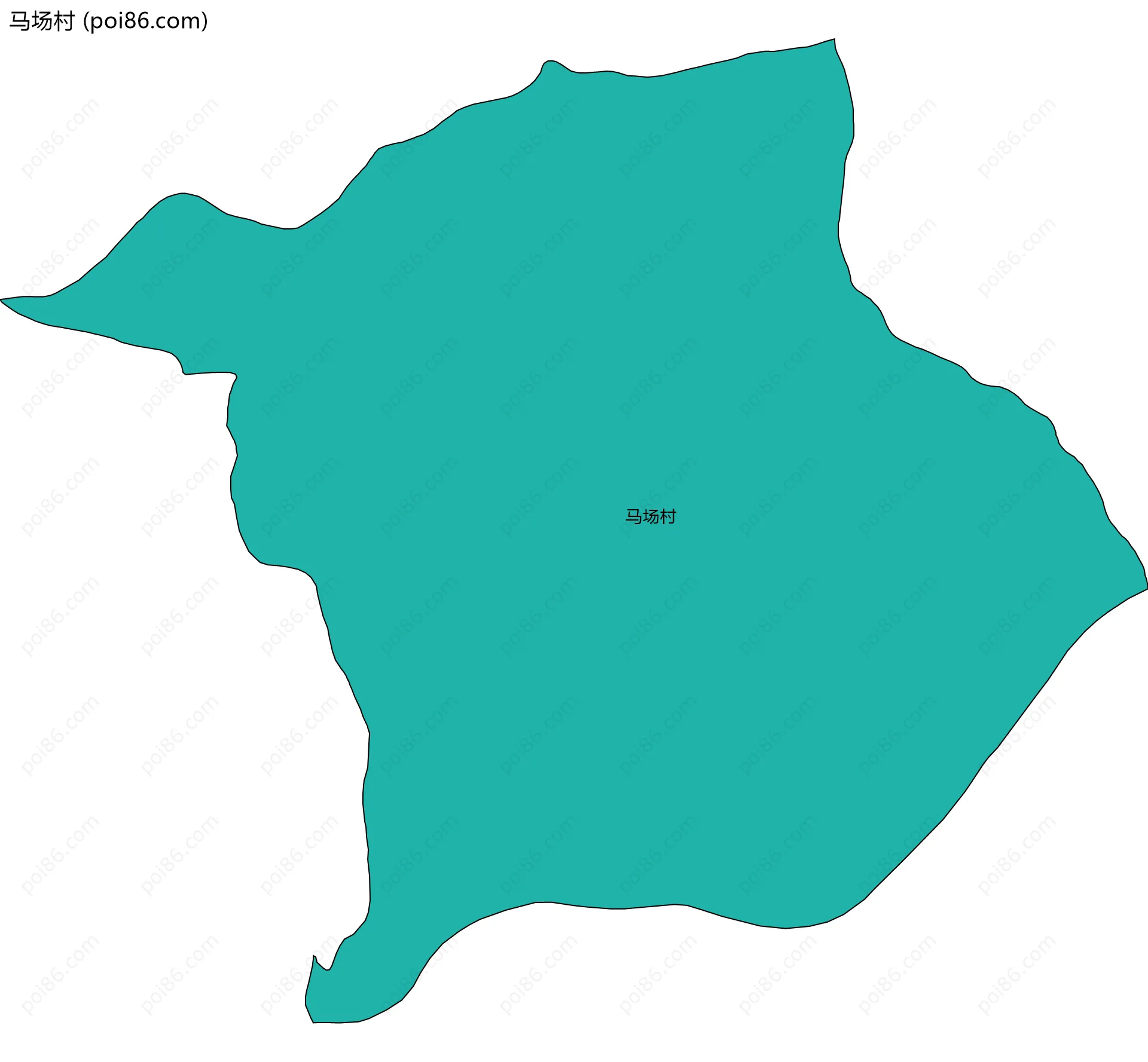 马场村边界地图