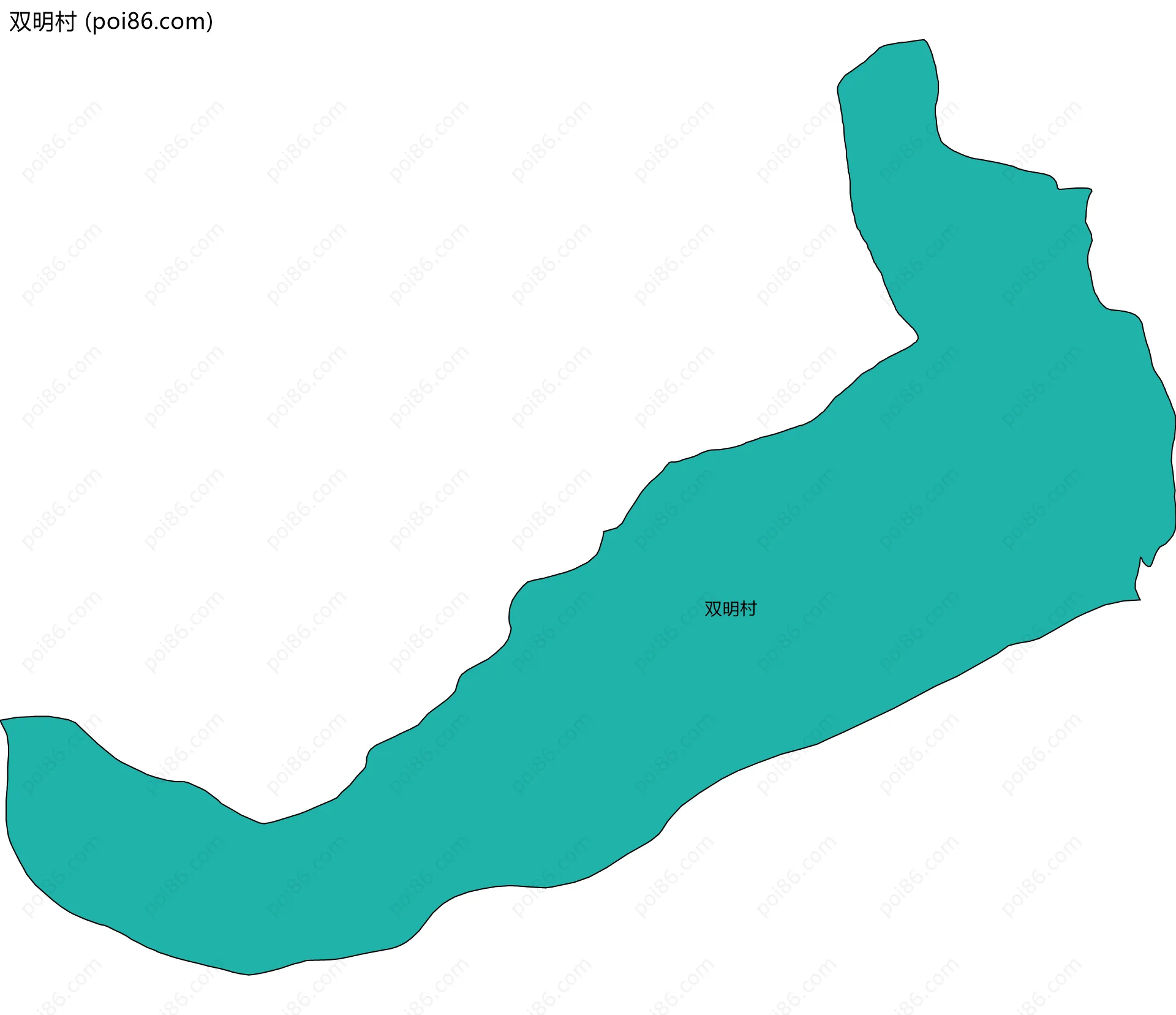 双明村边界地图