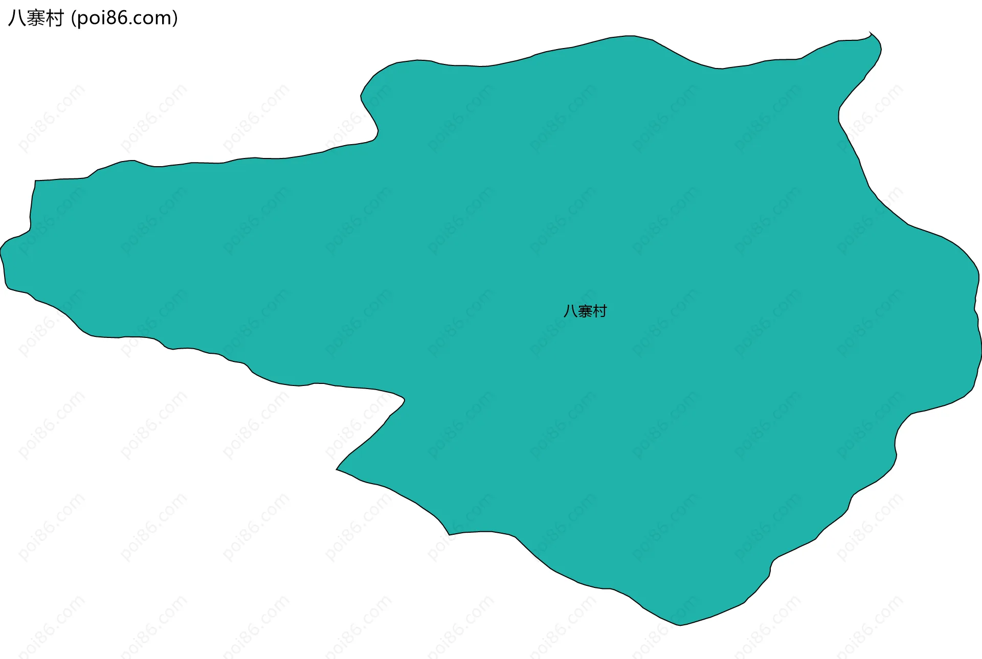 八寨村边界地图