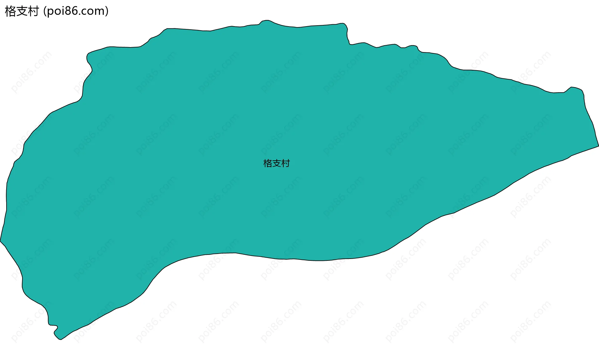 格支村边界地图