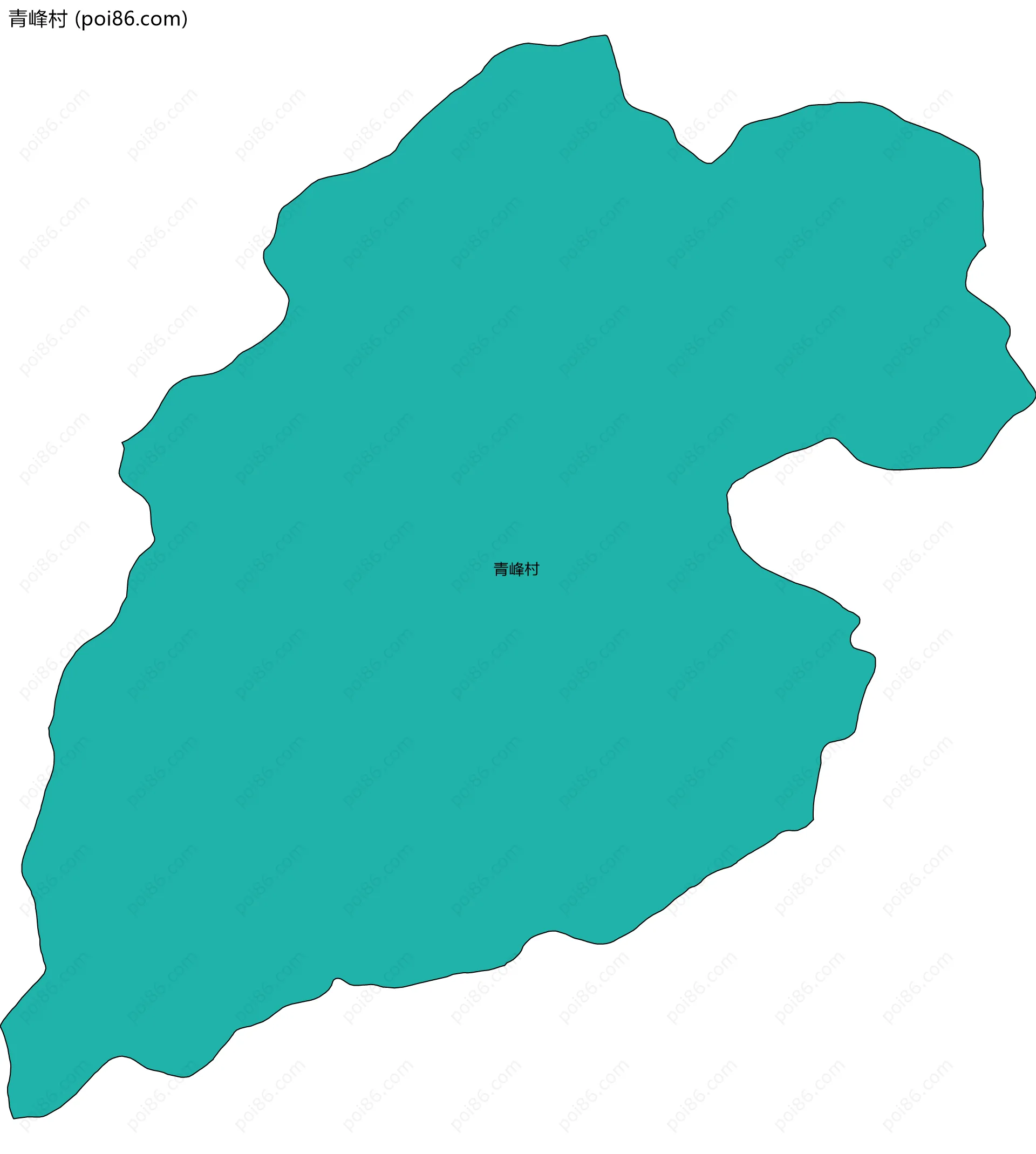 青峰村边界地图