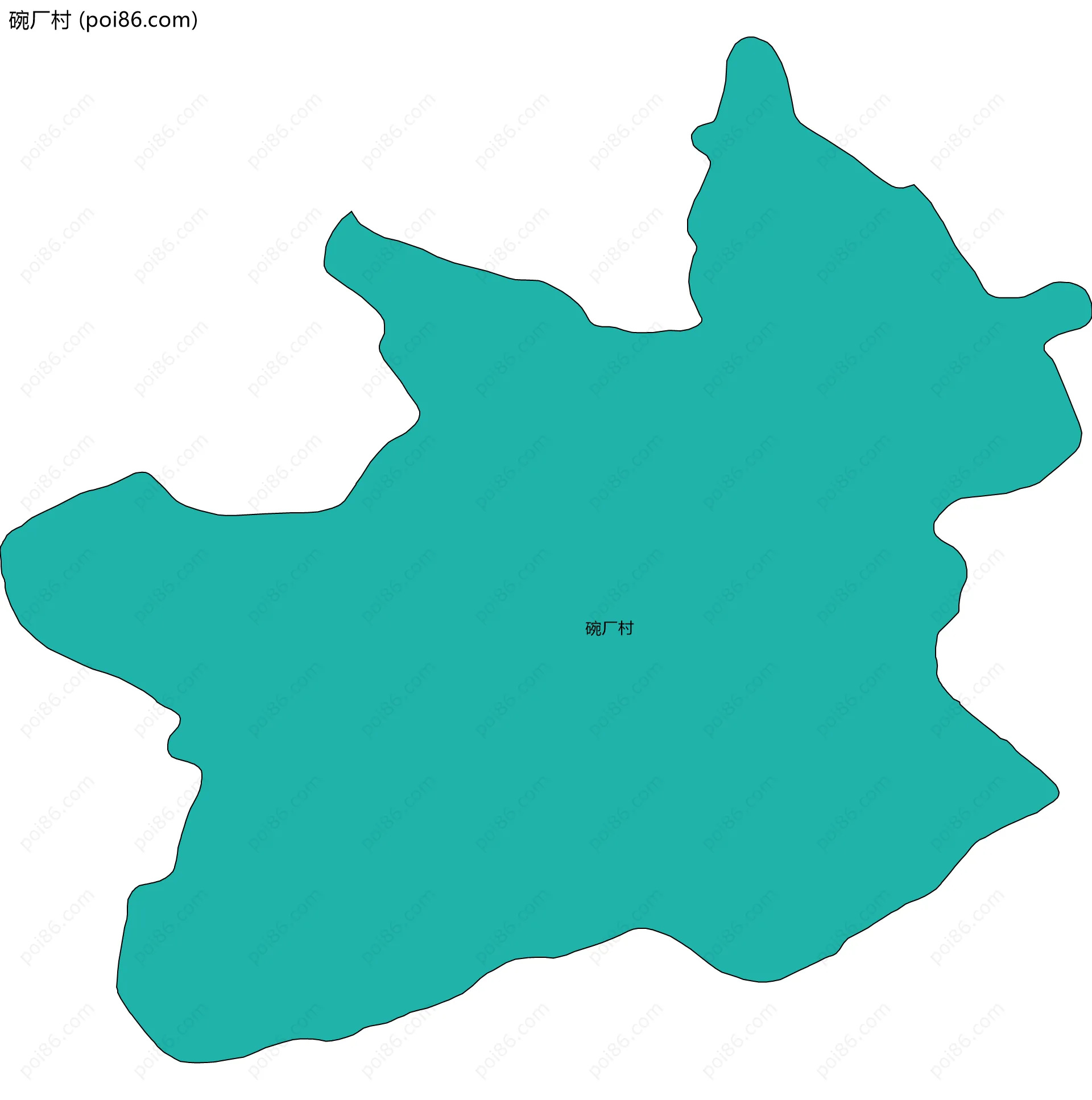 碗厂村边界地图