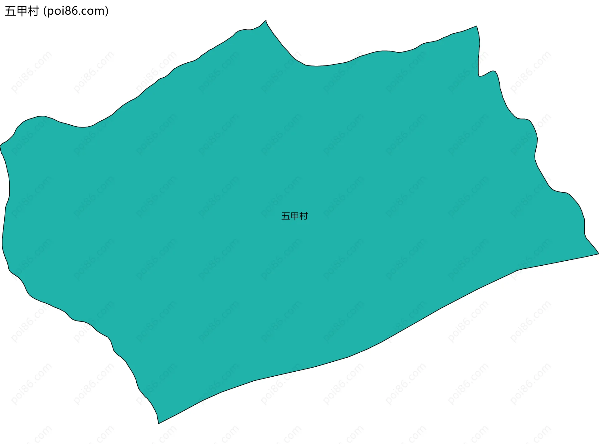 五甲村边界地图
