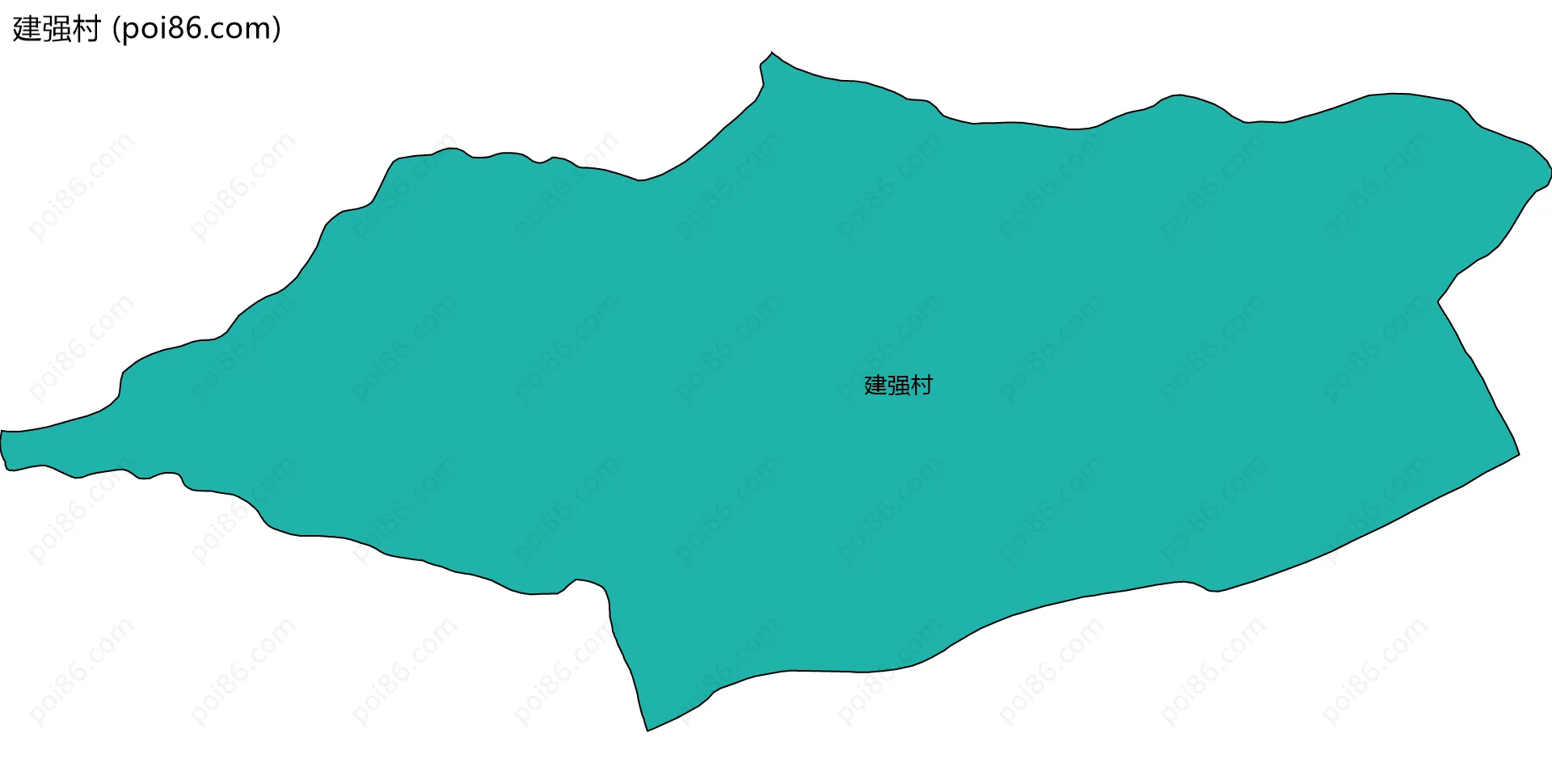 建强村边界地图