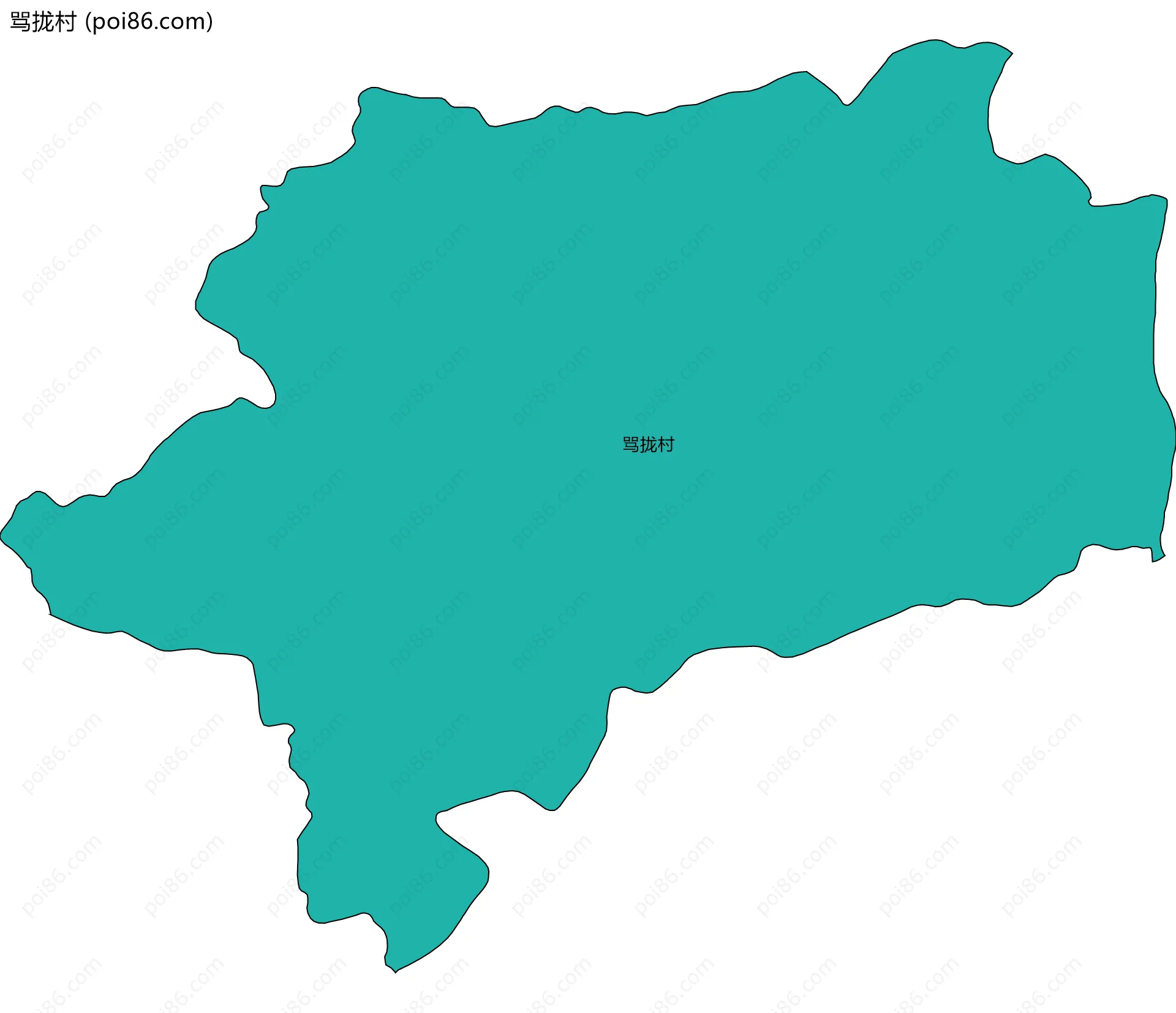 骂拢村边界地图