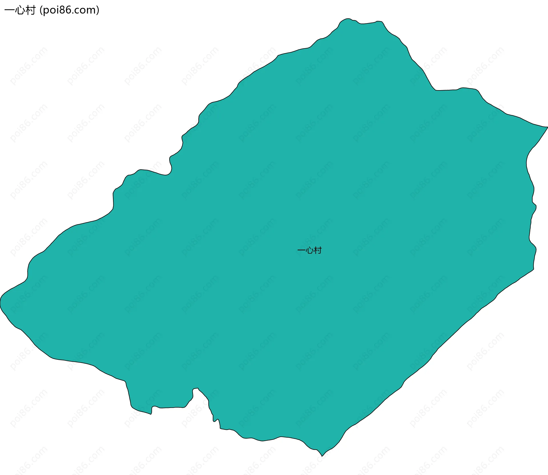 一心村边界地图