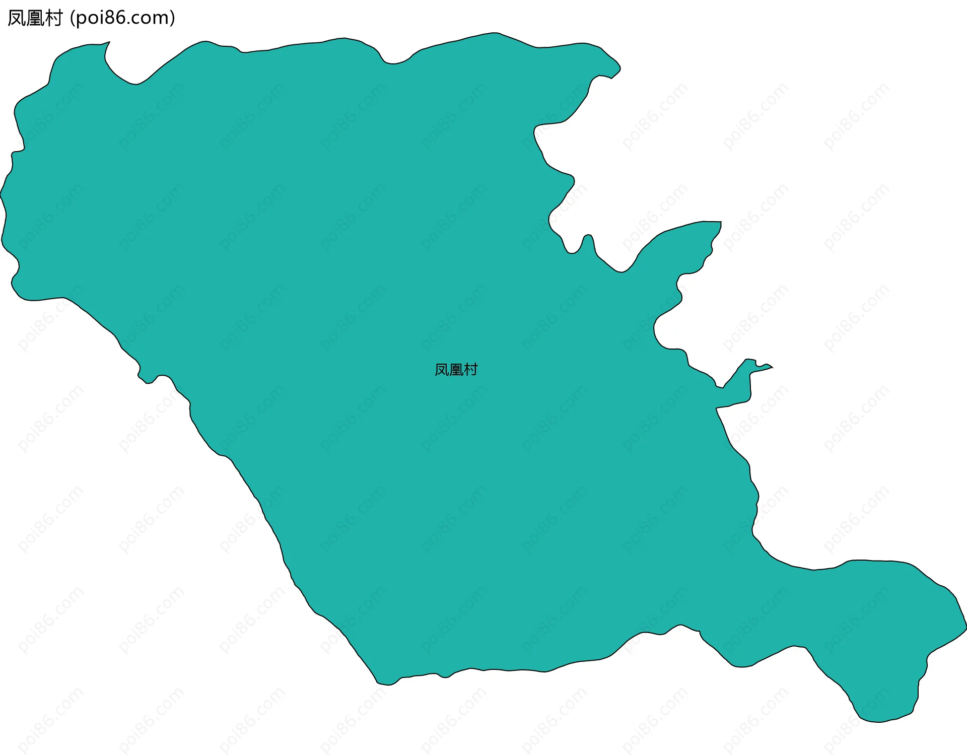 凤凰村边界地图