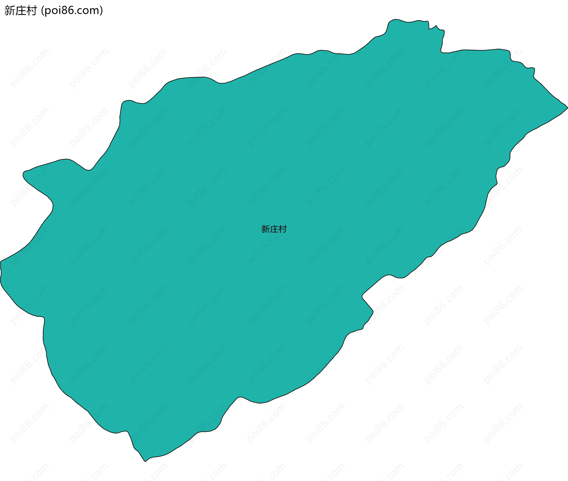 新庄村边界地图