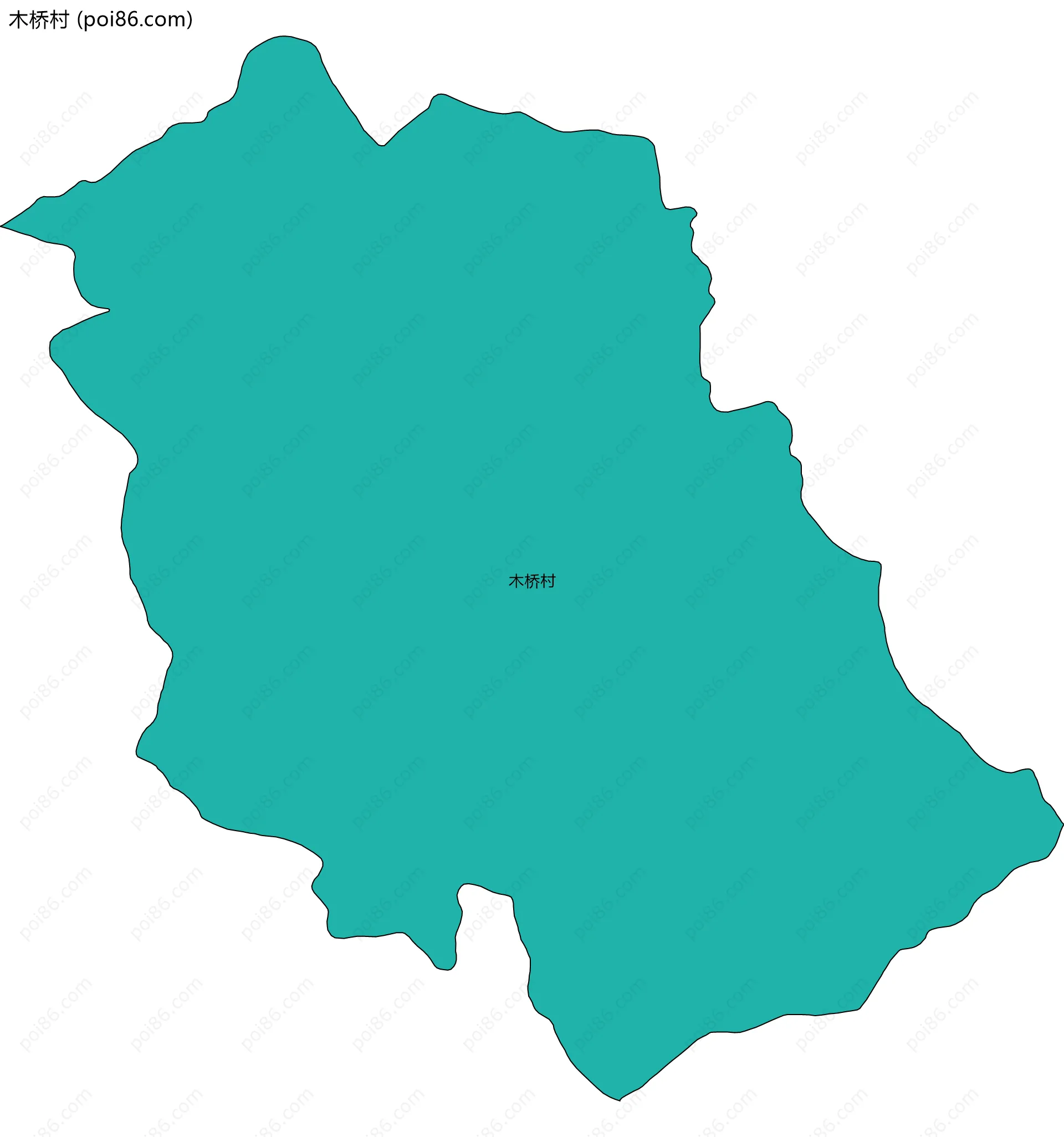 木桥村边界地图